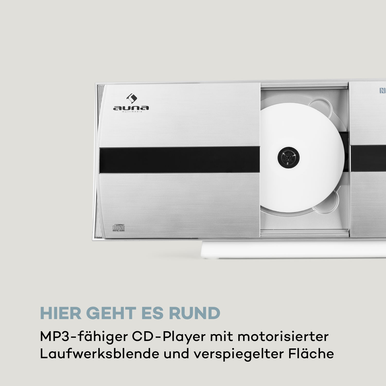 V-20 DAB Vertikal-Stereoanlage BT NFC CD MP3 USB DAB+ & UKW-Tuner