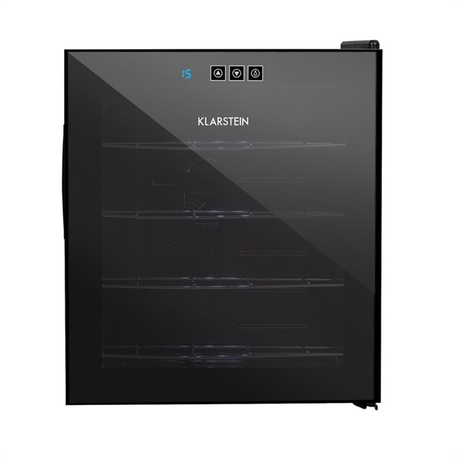 Vinarium vinotéka, 14 l 4 fľaše, dotyková, 38 dB, sklené dvere, čierna farba 