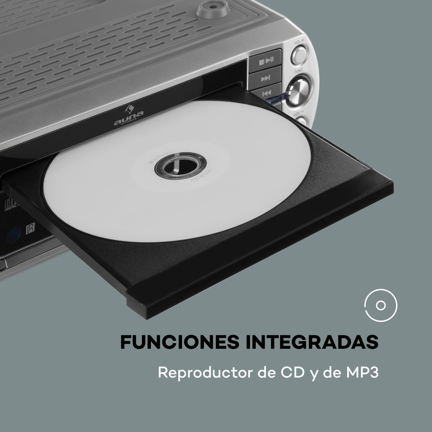 KR-500 CD Radio internet de cocina, WiFi integrado, reproductor de CD/MP3 