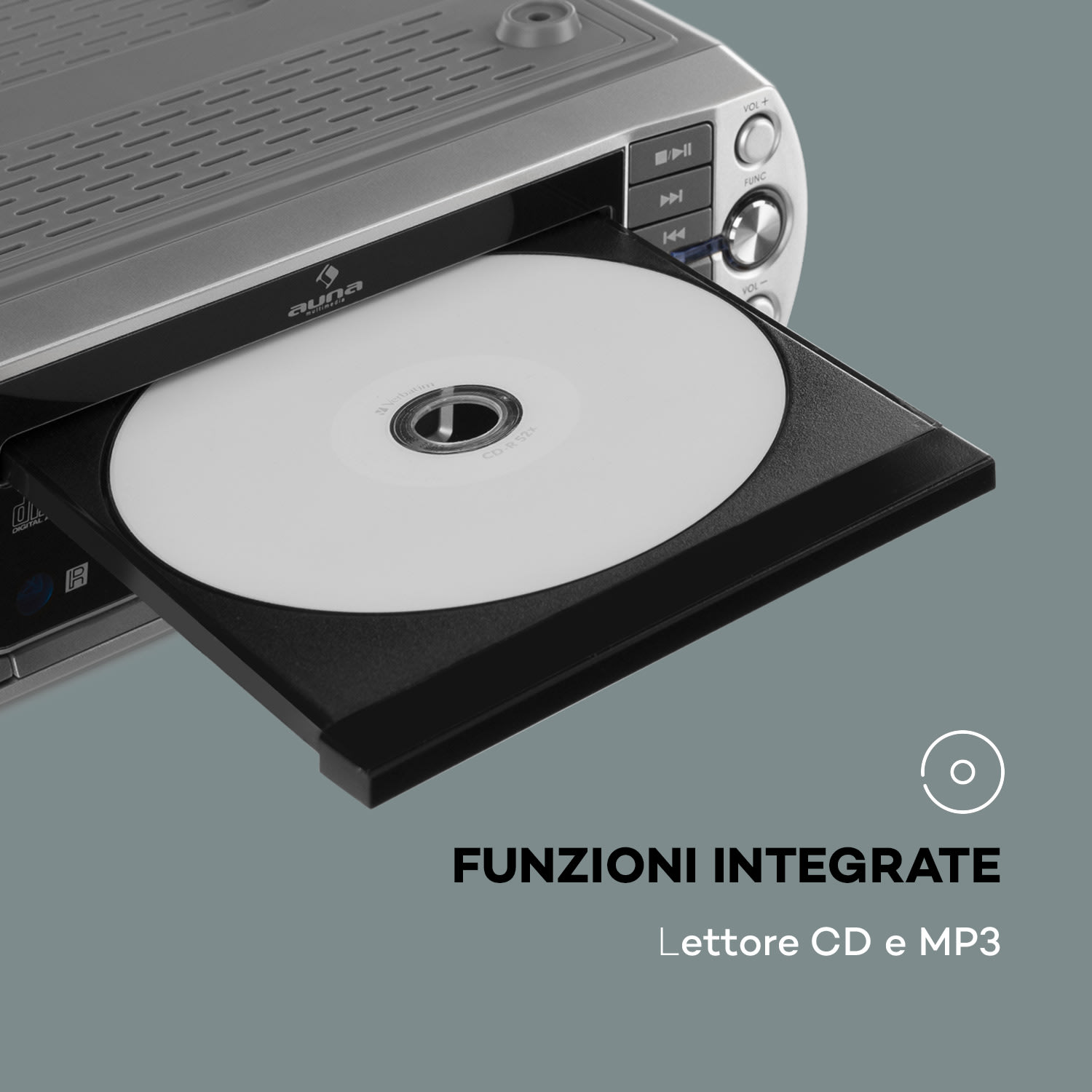 KR-500 CD Radio da Cucina, Web/PLL FM, WiFi Integrato, Lettore CD/Mp3 