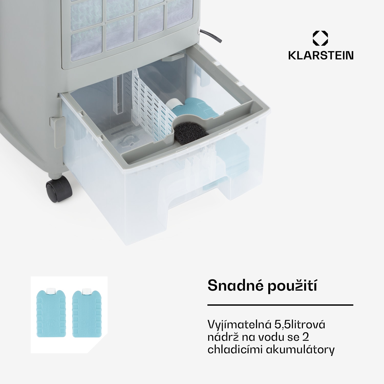 Whirlwind, 3v1, ochlazovač vzduchu, ventilátor, zvlhčovač vzduchu, 5.5L, 110W 1600 m³/h | Ne | Černá