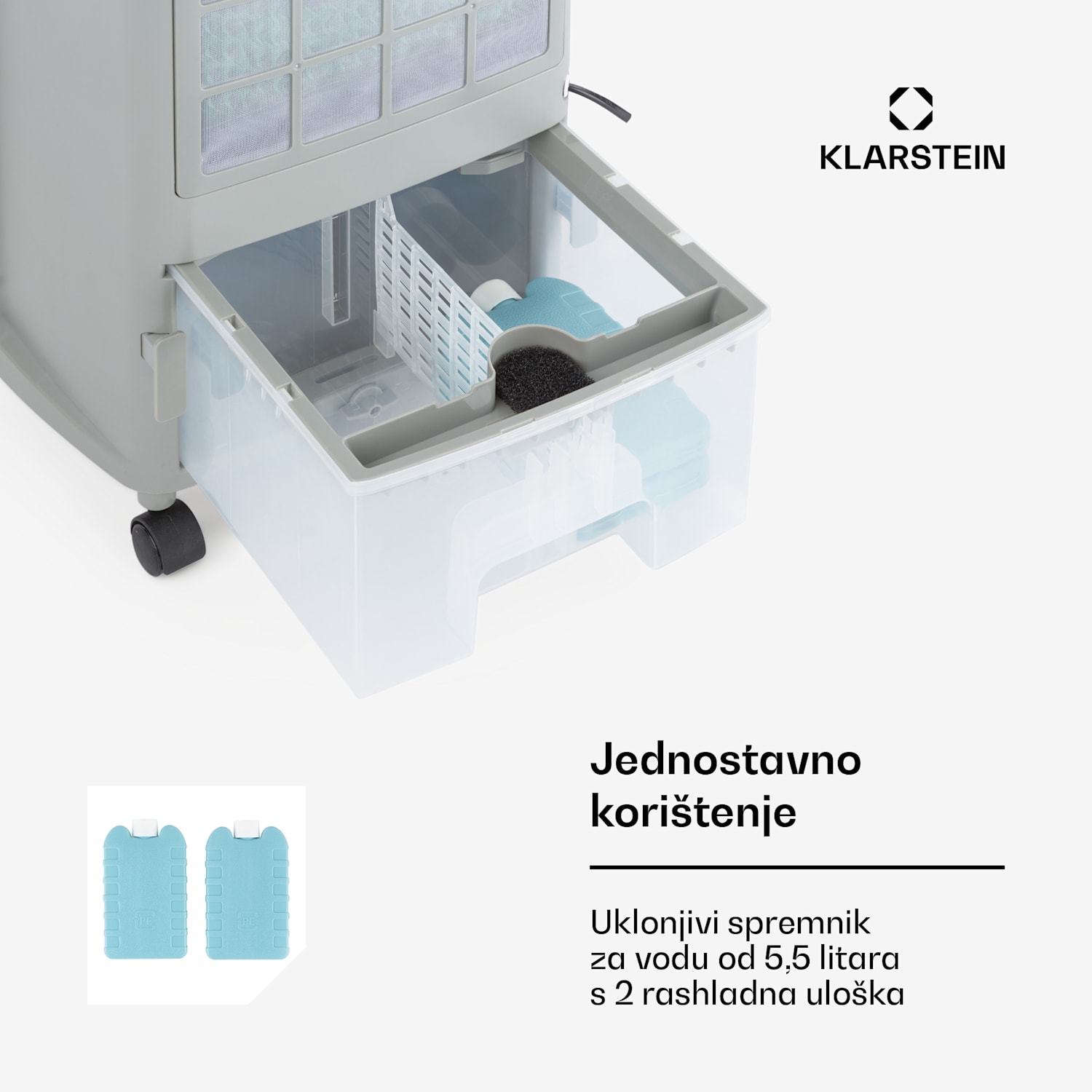 Whirlwind, 3u1, ventilator, rashlađivač zraka, ovlaživač, 5.5l, 110W 1600 m³/h | Ne | Crna