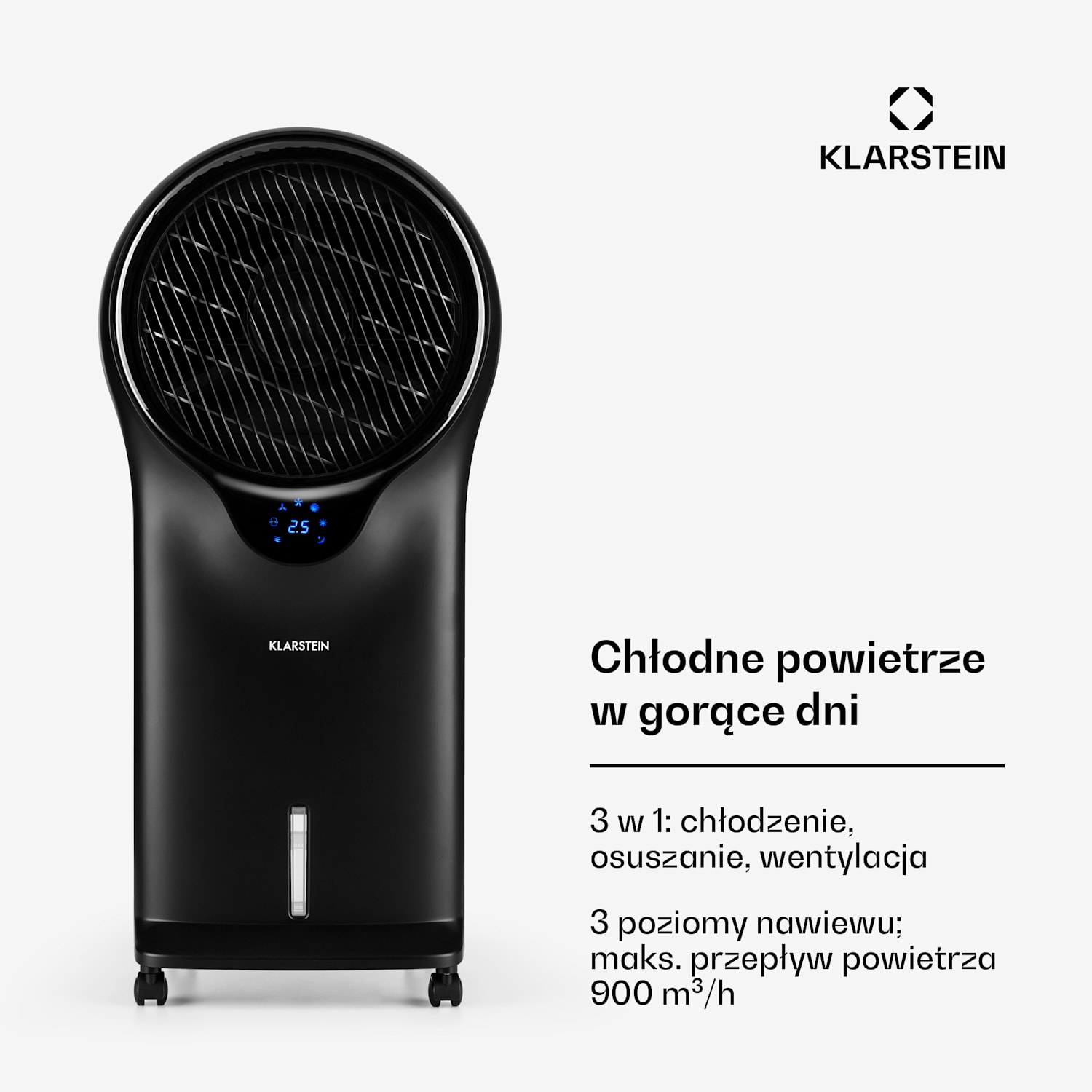 Whirlwind, klimator 3 w 1, wentylator, nawilżacz powietrza, 5,5 l, 110 W 