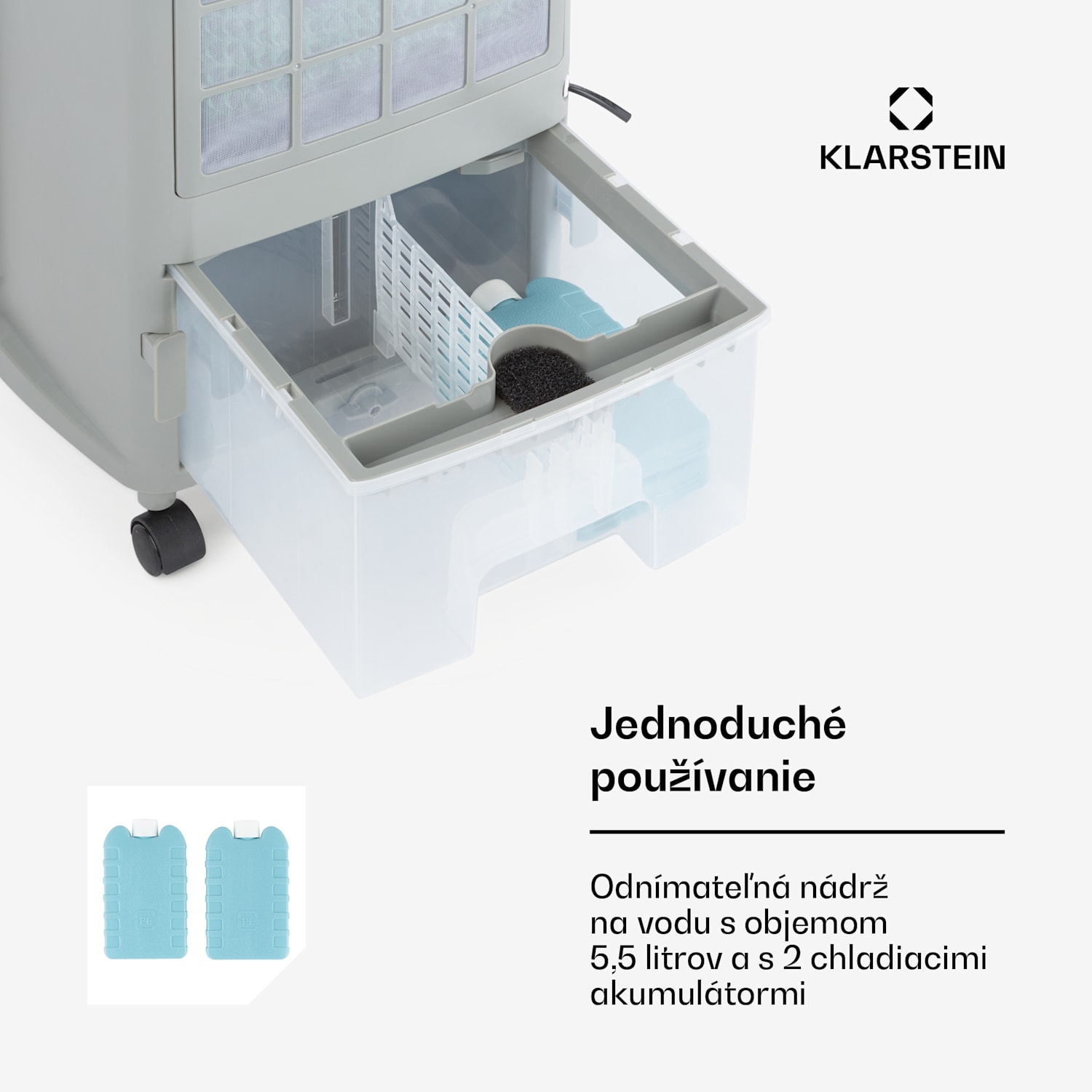 Whirlwind, 3 v 1 ochladzovač vzduchu, ventilátor, zvlhčovač vzduchu, 110 W, 5,5 l, čierny 1600 m³/h | Nie | Čierna