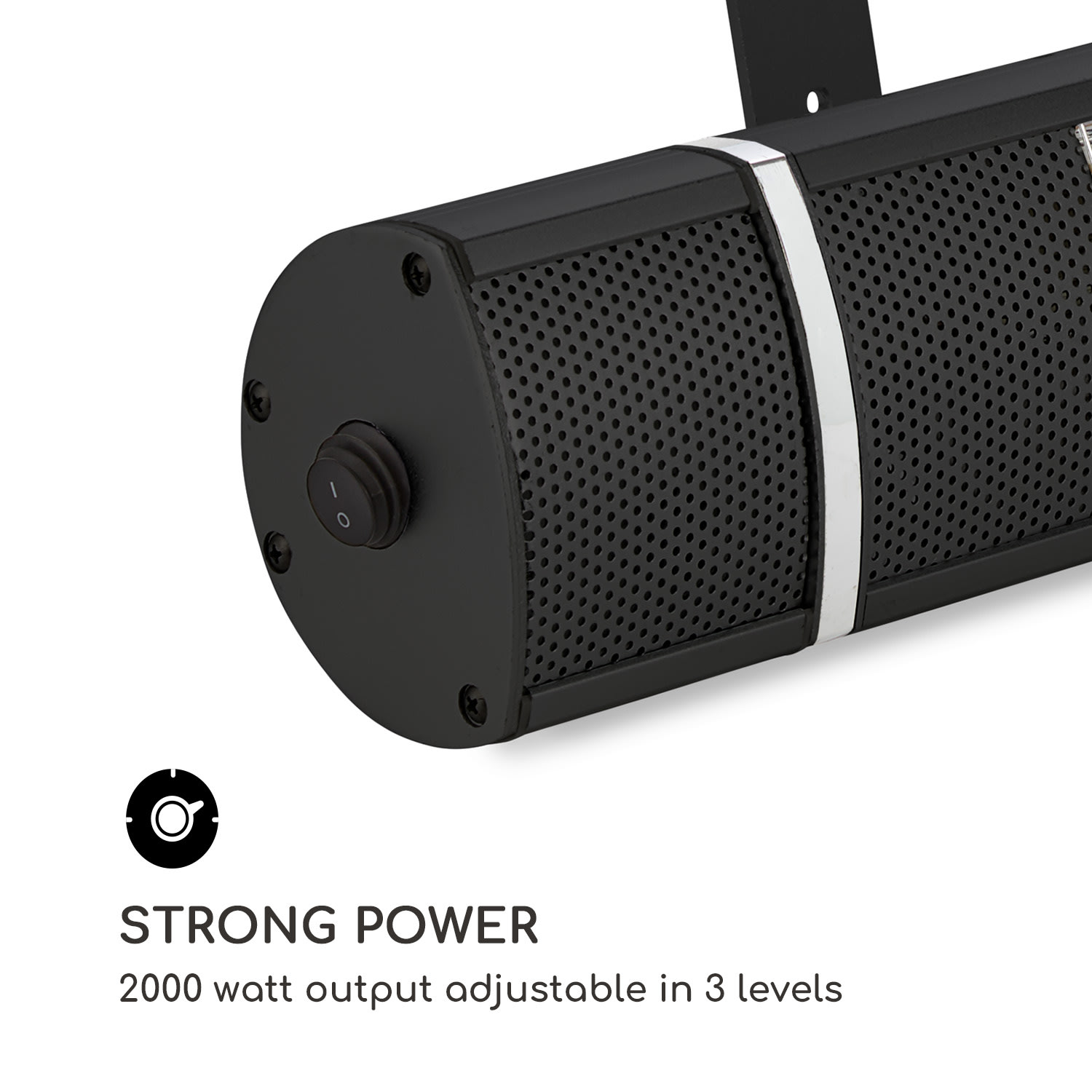 Gold Bar 2000, infračervený ohrievač, 2000 W, pozlátená žiarovka, IP65, čierny 