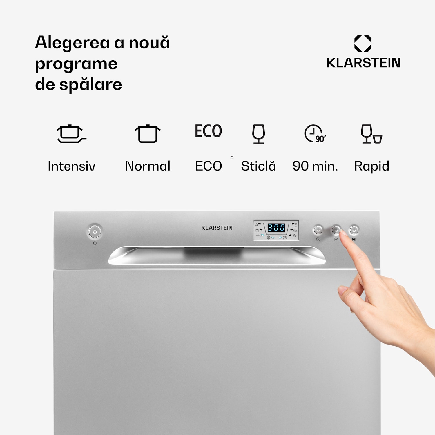 Amazonia 8, mașină de spălat vase, F, 1620 W, pentru 8 seturi de vase, 49 dB, aquastop 