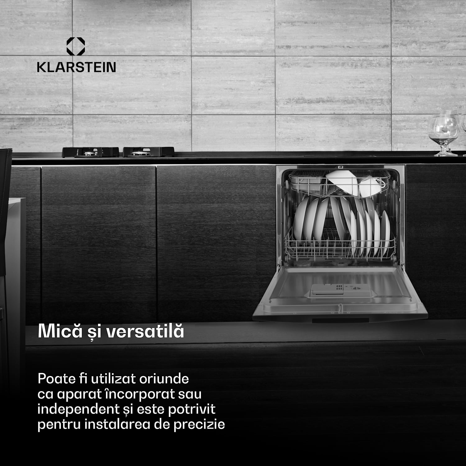 Amazonia 8, mașină de spălat vase, F, 1620 W, pentru 8 seturi de vase, 49 dB, aquastop 