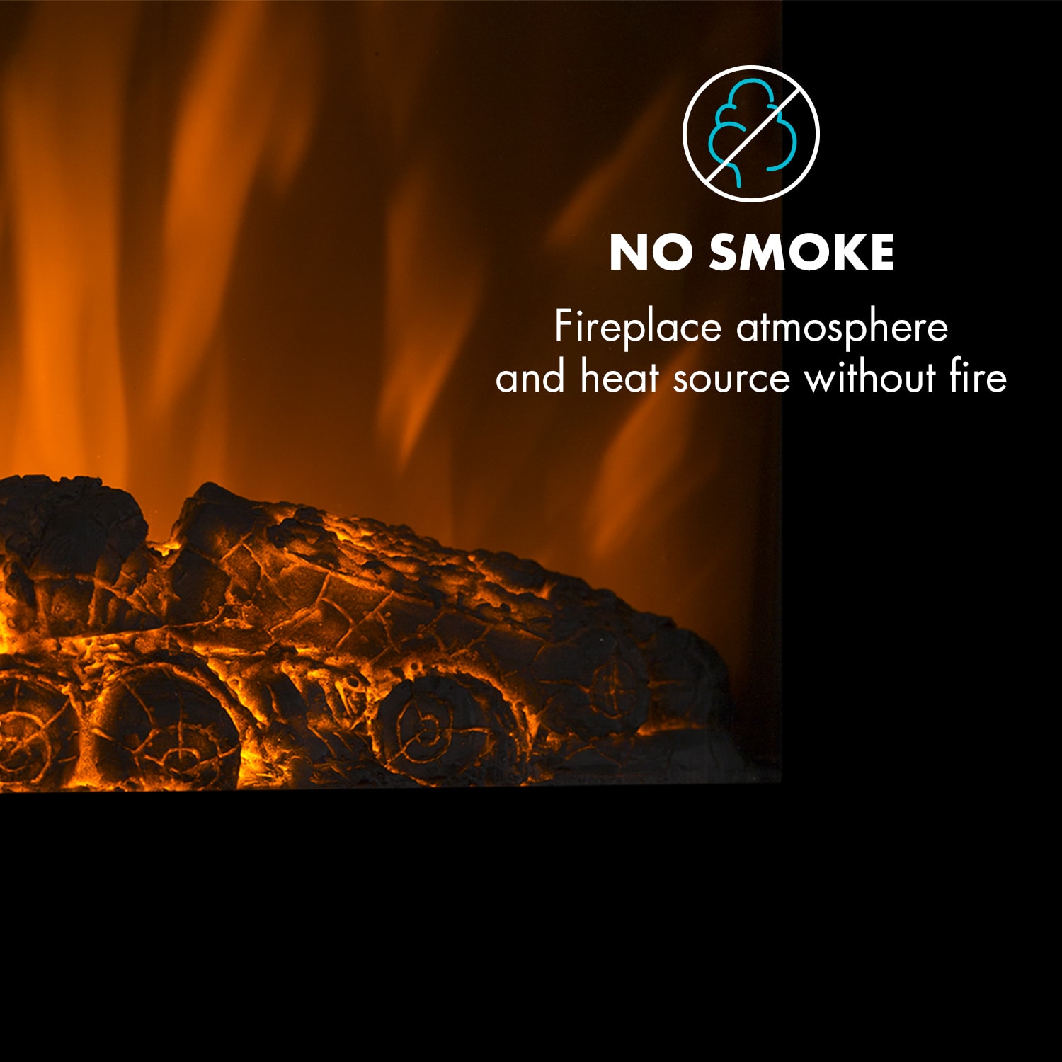 Lareira Eléctrica vertical Lausanne 1000 ou 2000 Watt vidro comando de controlo remoto  regulador de luz 2000 W | Vertical | Preto