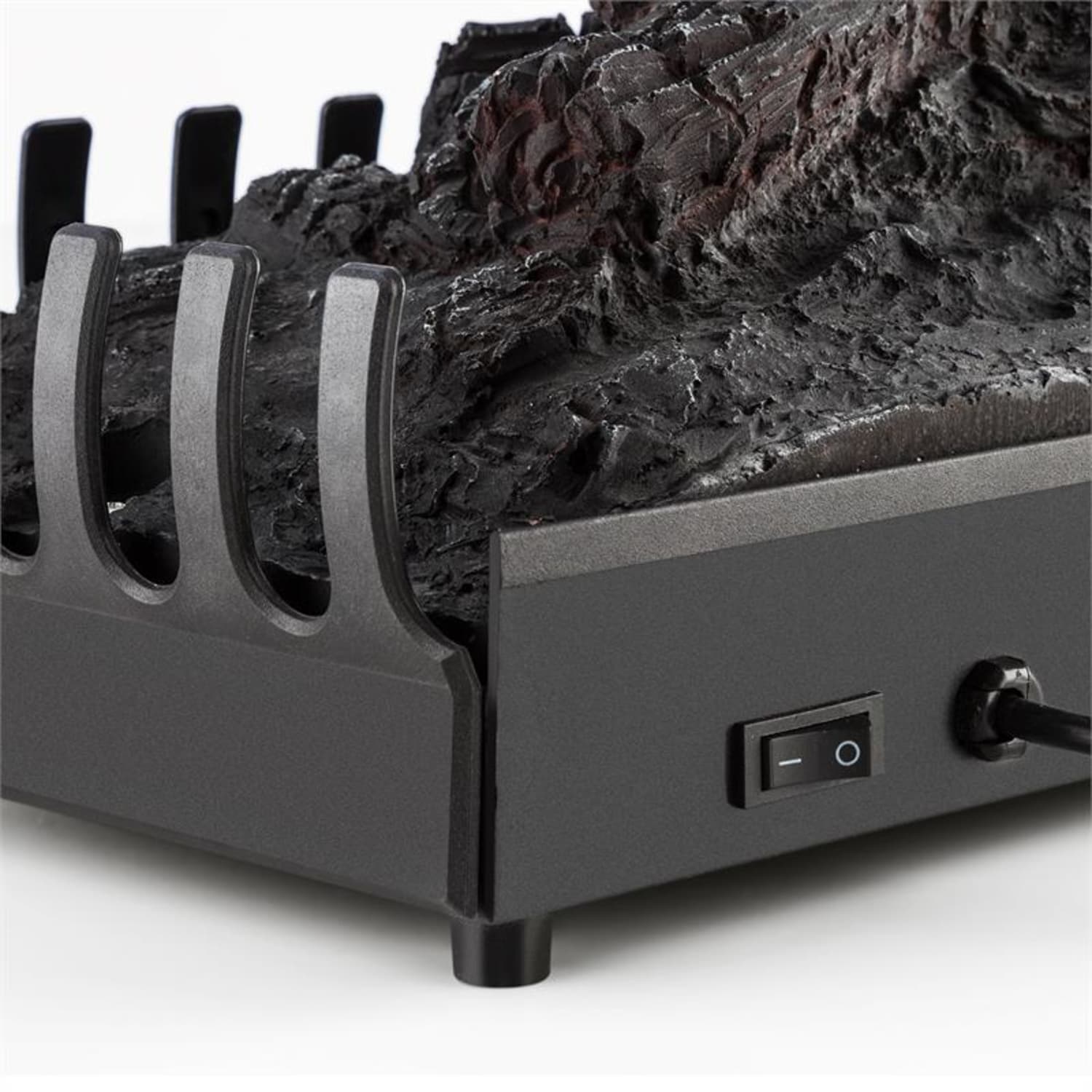 Kamini, električen kamin, kaminski vložek, 45W G9, črna 45 x 24 x 18 cm