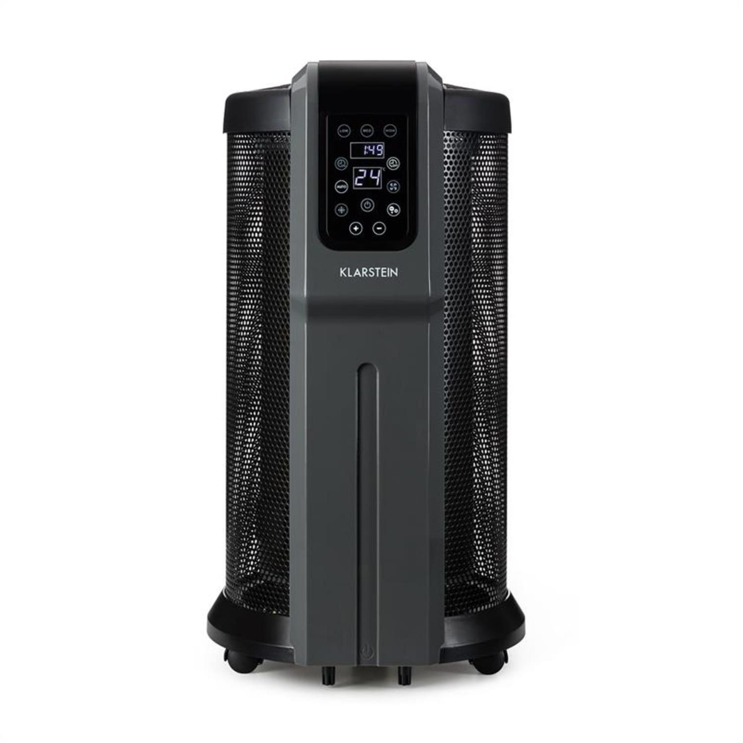 Datscha Digital verwarming afstandsbediening timer rollers 2200W zwart/grijs 