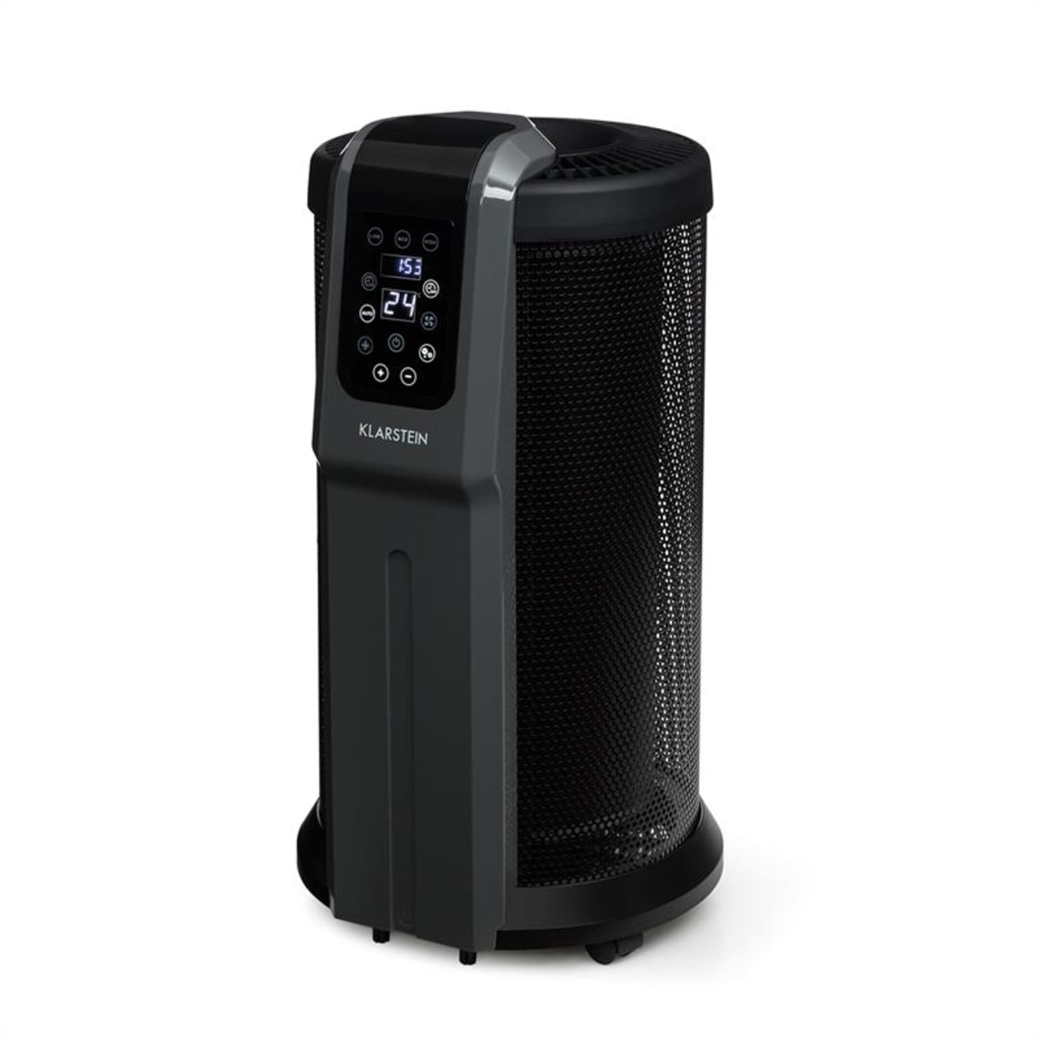 Datscha Digital verwarming afstandsbediening timer rollers 2200W zwart/grijs 