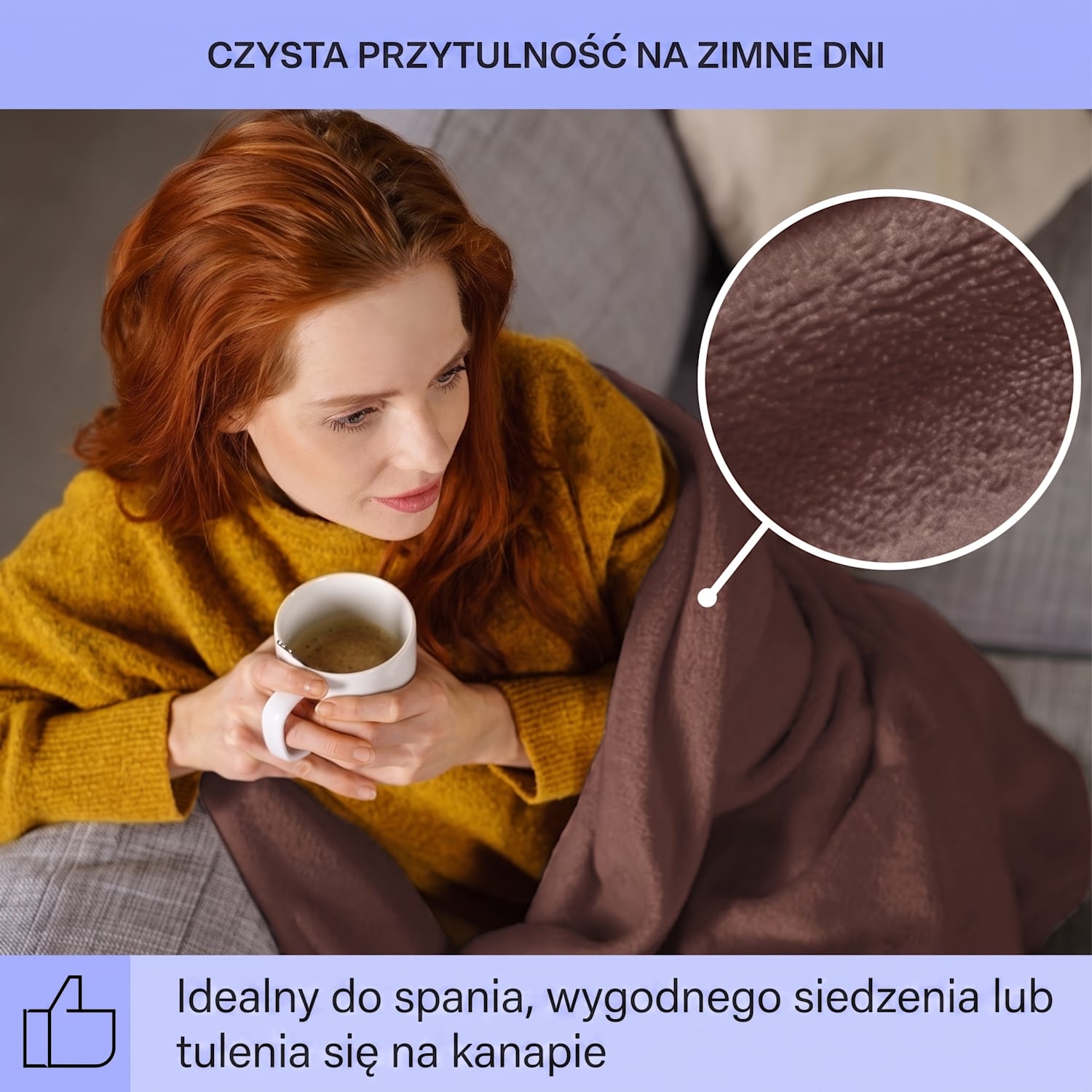 Dr. Watson XXL koc elektryczny 120W nadajacy się do prania 200x180cm m Ziemia Brązowa | XXL