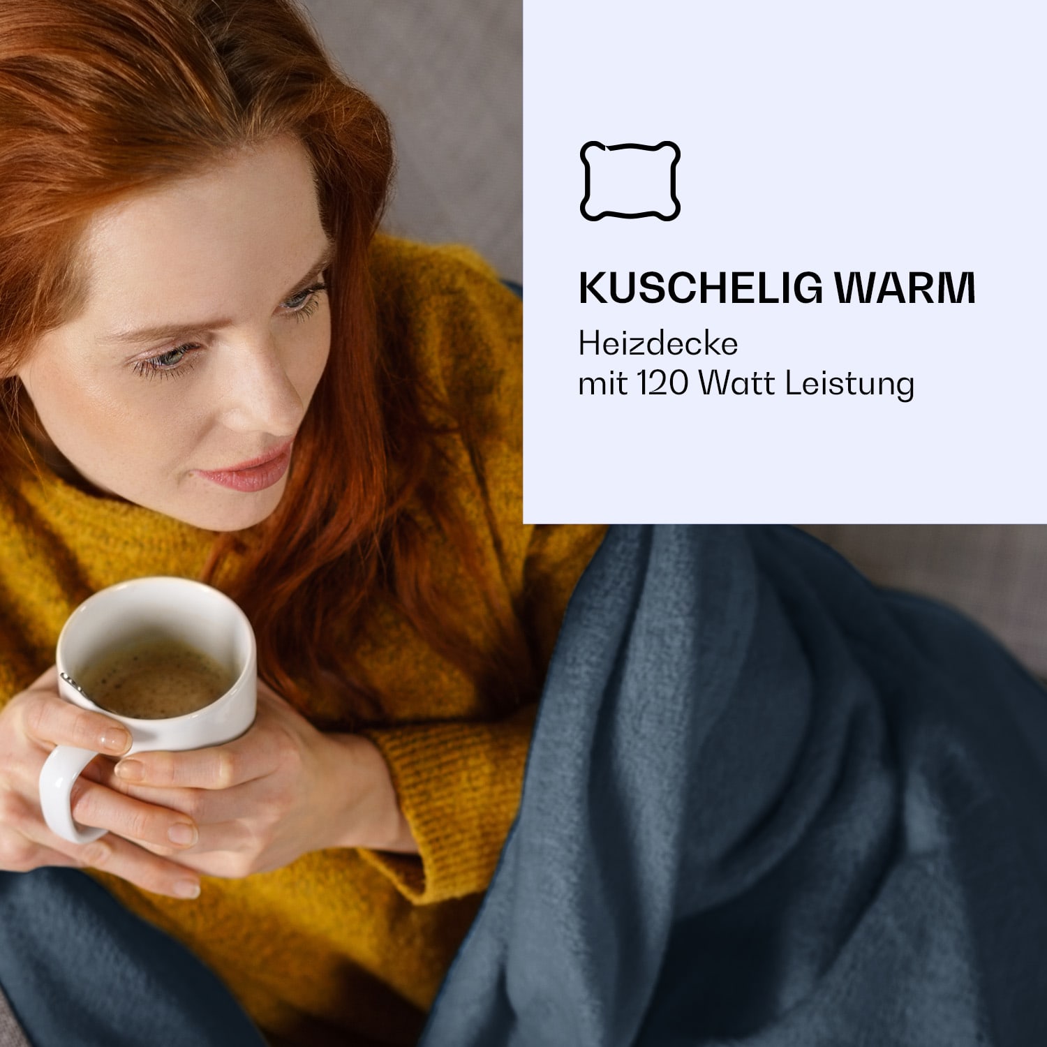 Dr. Watson XL Heizdecke 120 W 3 Stufen 180 x 130 cm Bedienteil 