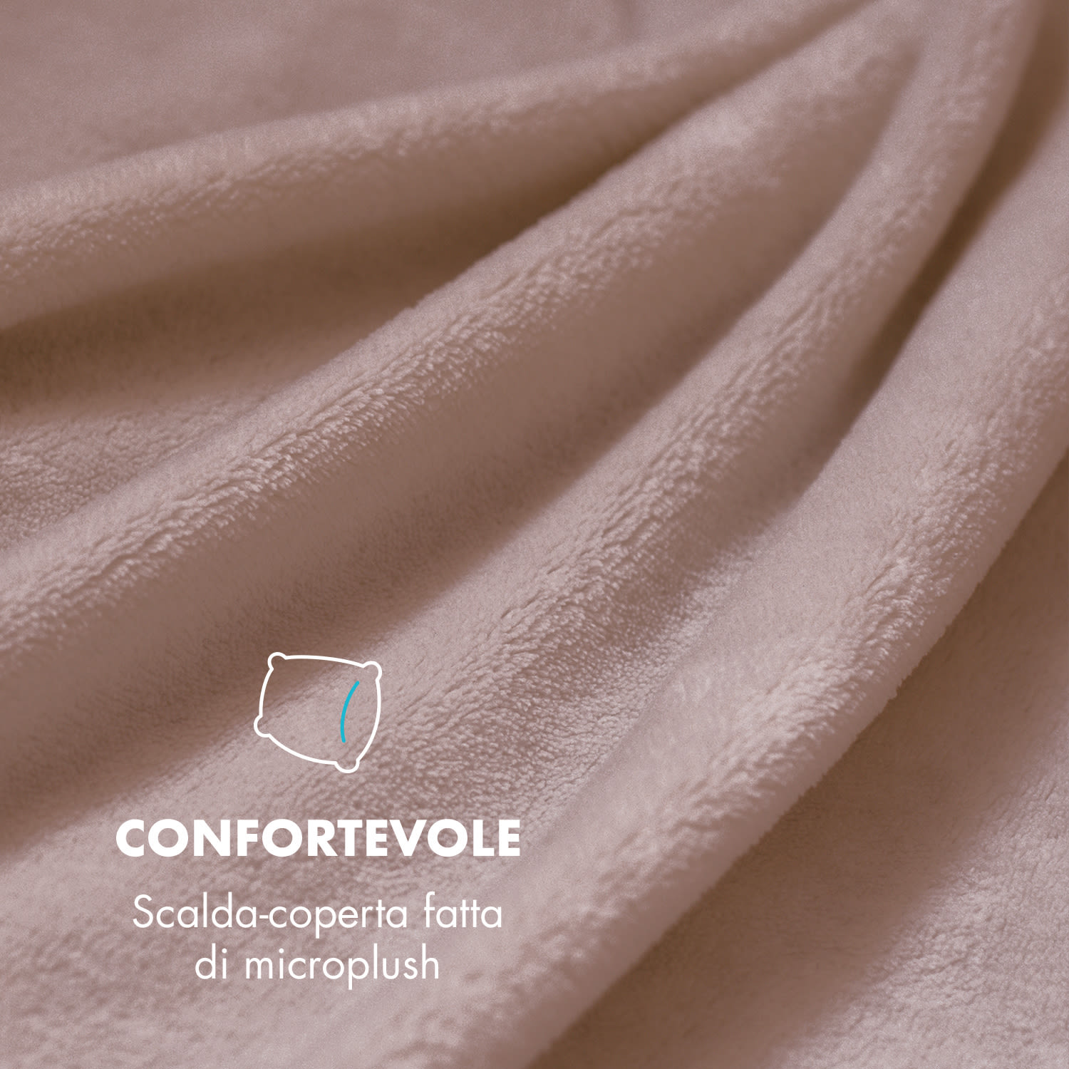 Dr. Watson L Coperta Elettrica 120W Lavabile 150x100cm Beige 