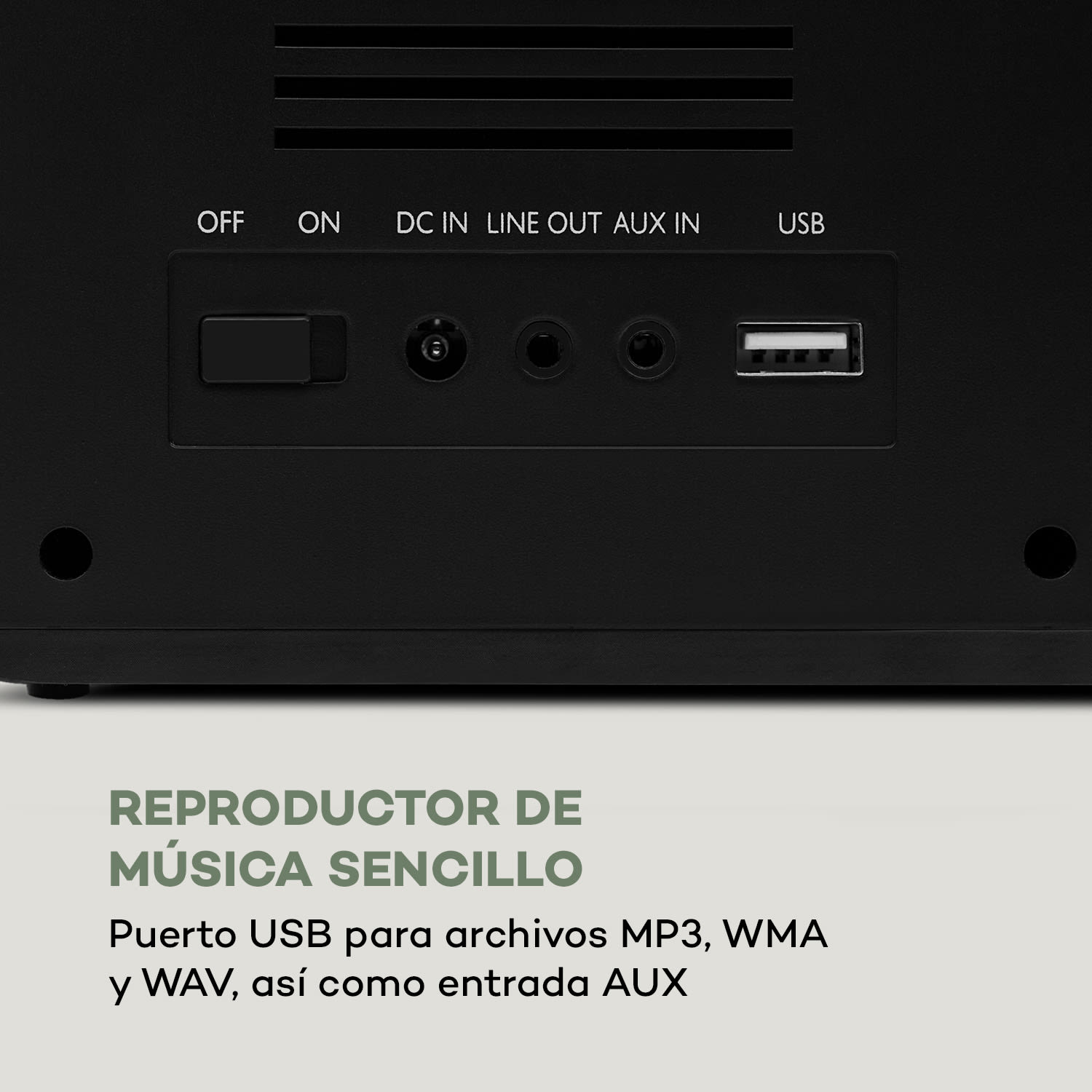 IR-160 Radio por internet Wifi USB AUX UPnP Pantalla TFT de 2,8" Mando a distancia negra Negro