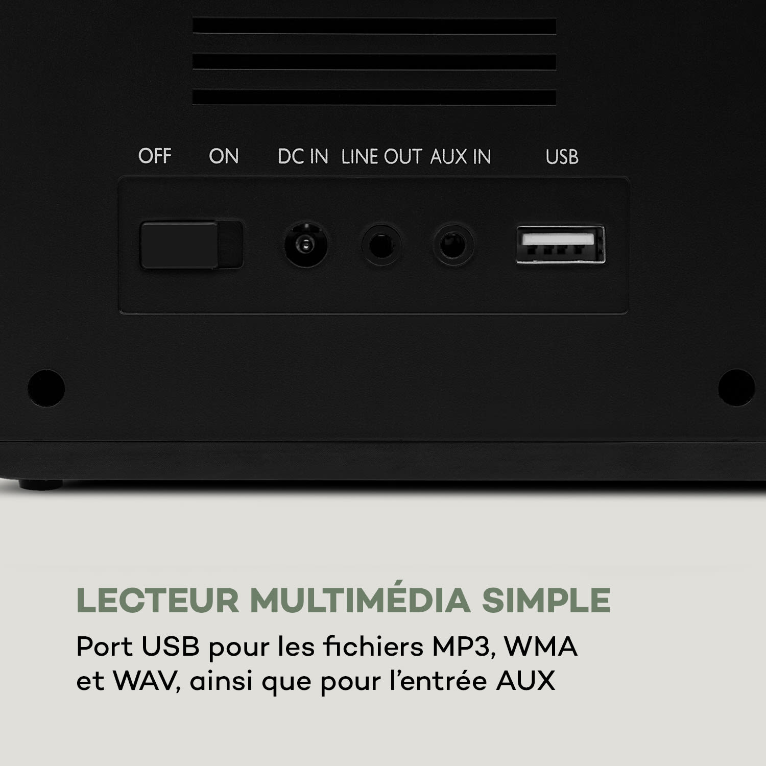 IR-160 internetradio WIFI USB AUX UPnP 2.8" TFT-display afstandsbediening - zwart Zwart
