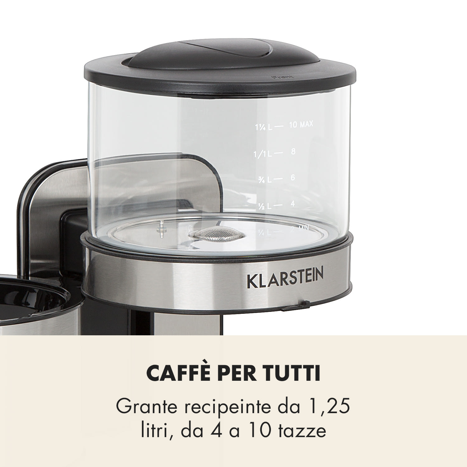 Soulmate Macchina del Caffè a Filtro 1800 W Vetro Acciaio 
