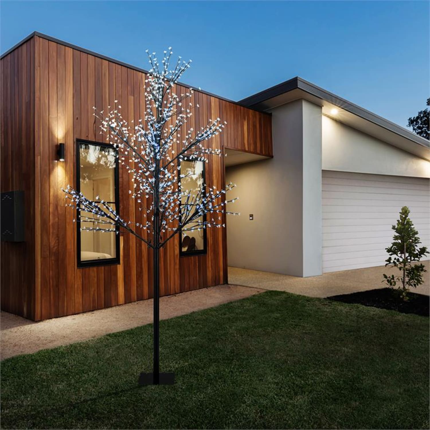 Hanami CW 300 világító fa, cseresznyevirág, 300cm, 1080 LED, hideg fehér 