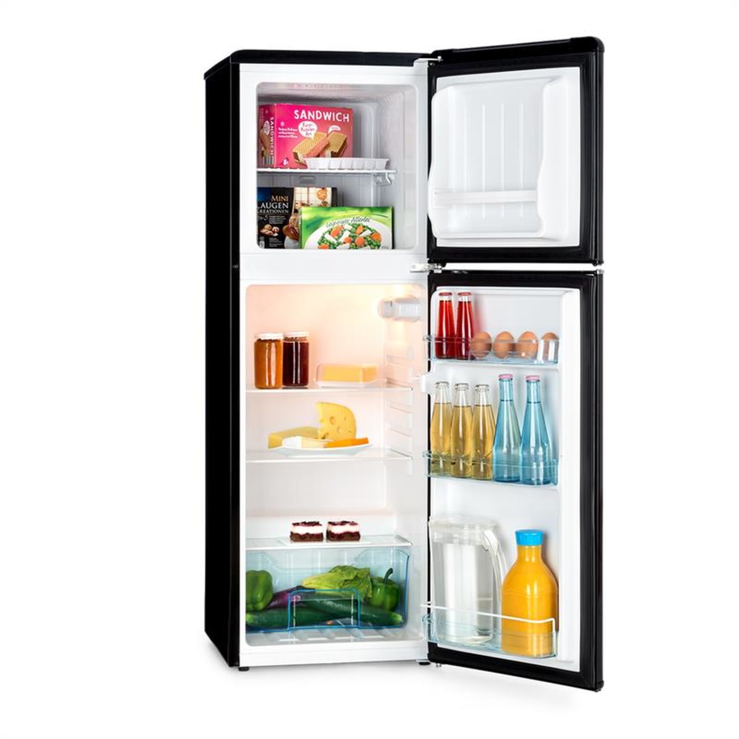 Monroe XL koel-vriescombinatie 97/39 Liter 0 - 10 °C 70 watt Zwart