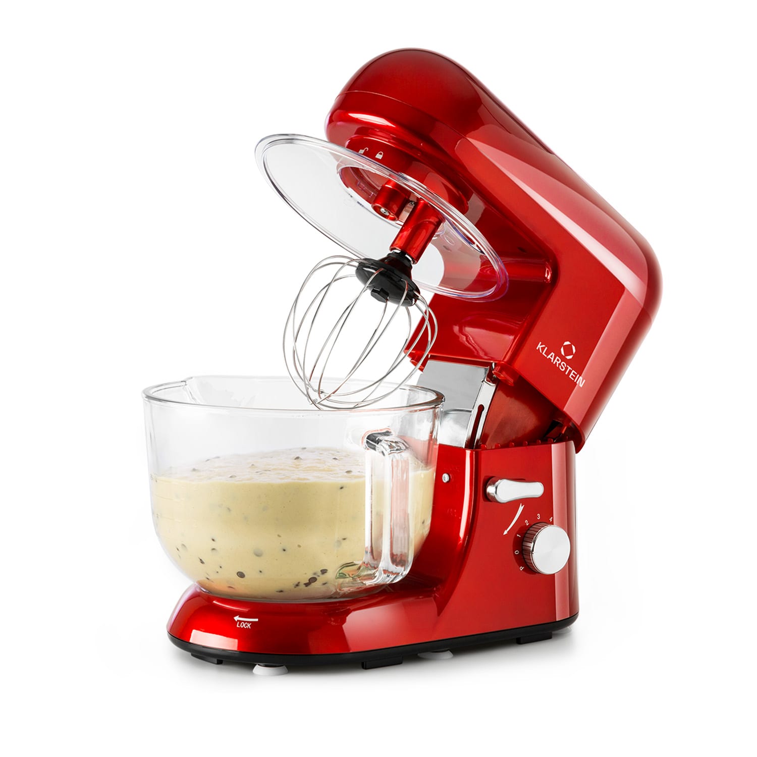 Bella Rossa 2G Processador de Alimentos 1800 W 6 níveis sistema de mistura giratório Vermelho