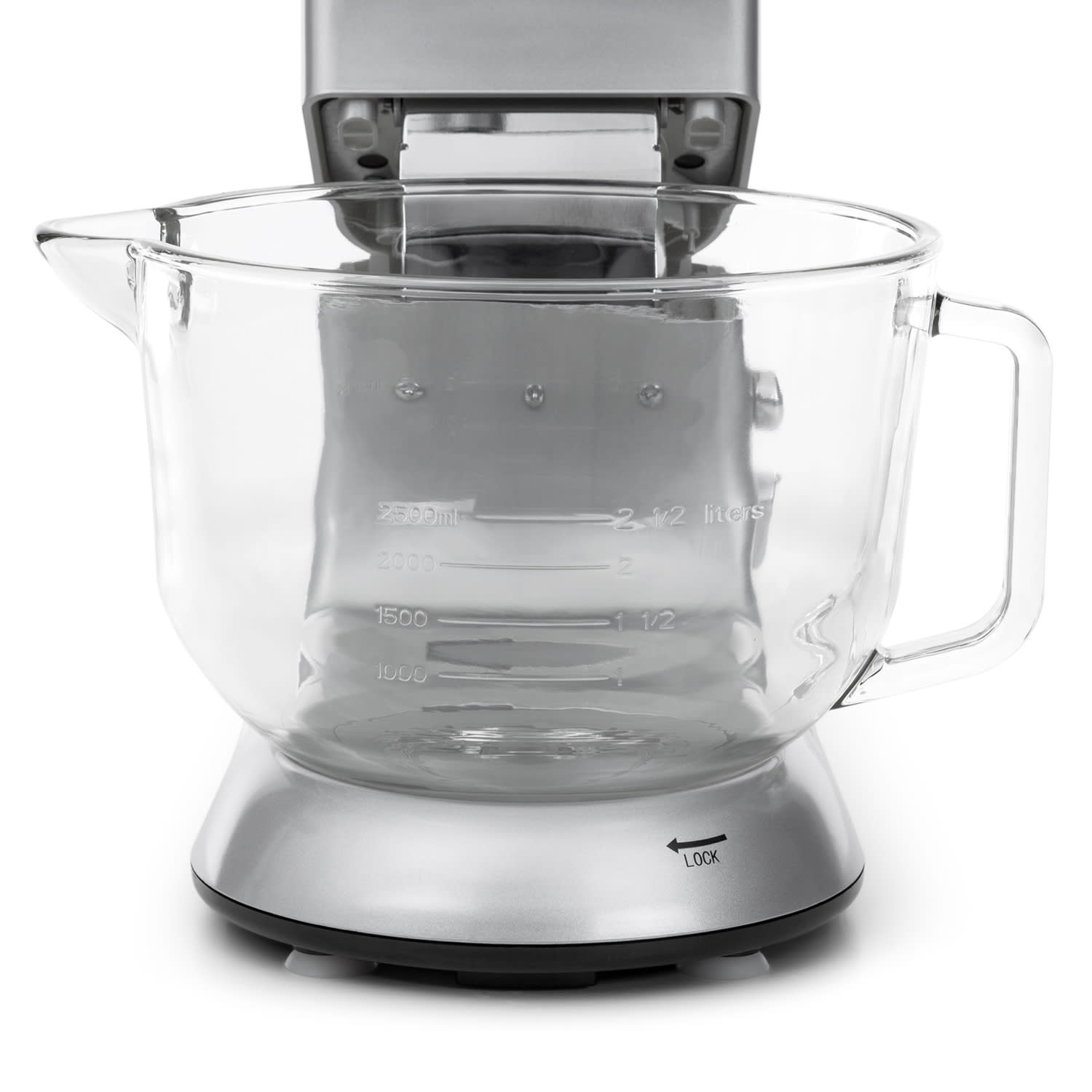 Lucia Argentea 2G keukenmachine mixer vleesmolen 1800W zonder BPA Zilver Metallic
