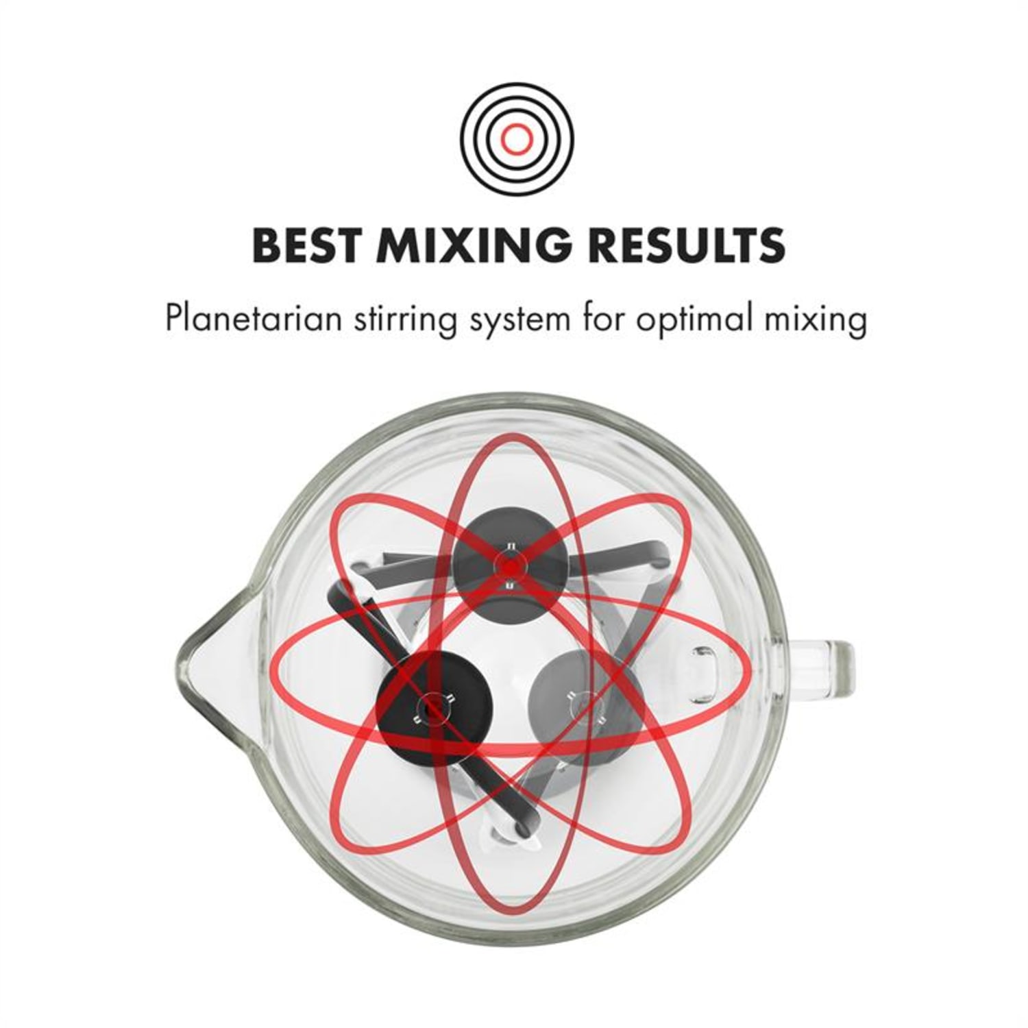 Lucia Argentea 2G keukenmachine mixer vleesmolen 1800W zonder BPA 