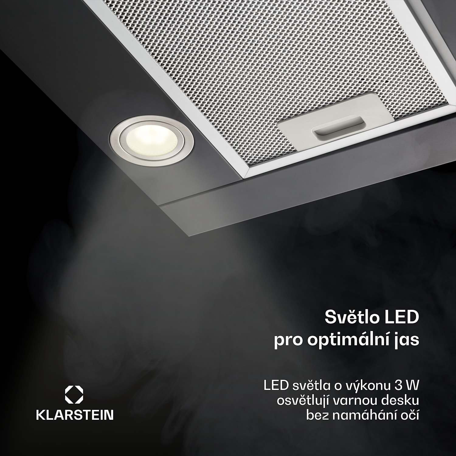 Vinea, digestoř, 60 cm, vestavná, 610 m³/h, plochá konstrukce, černá Černá