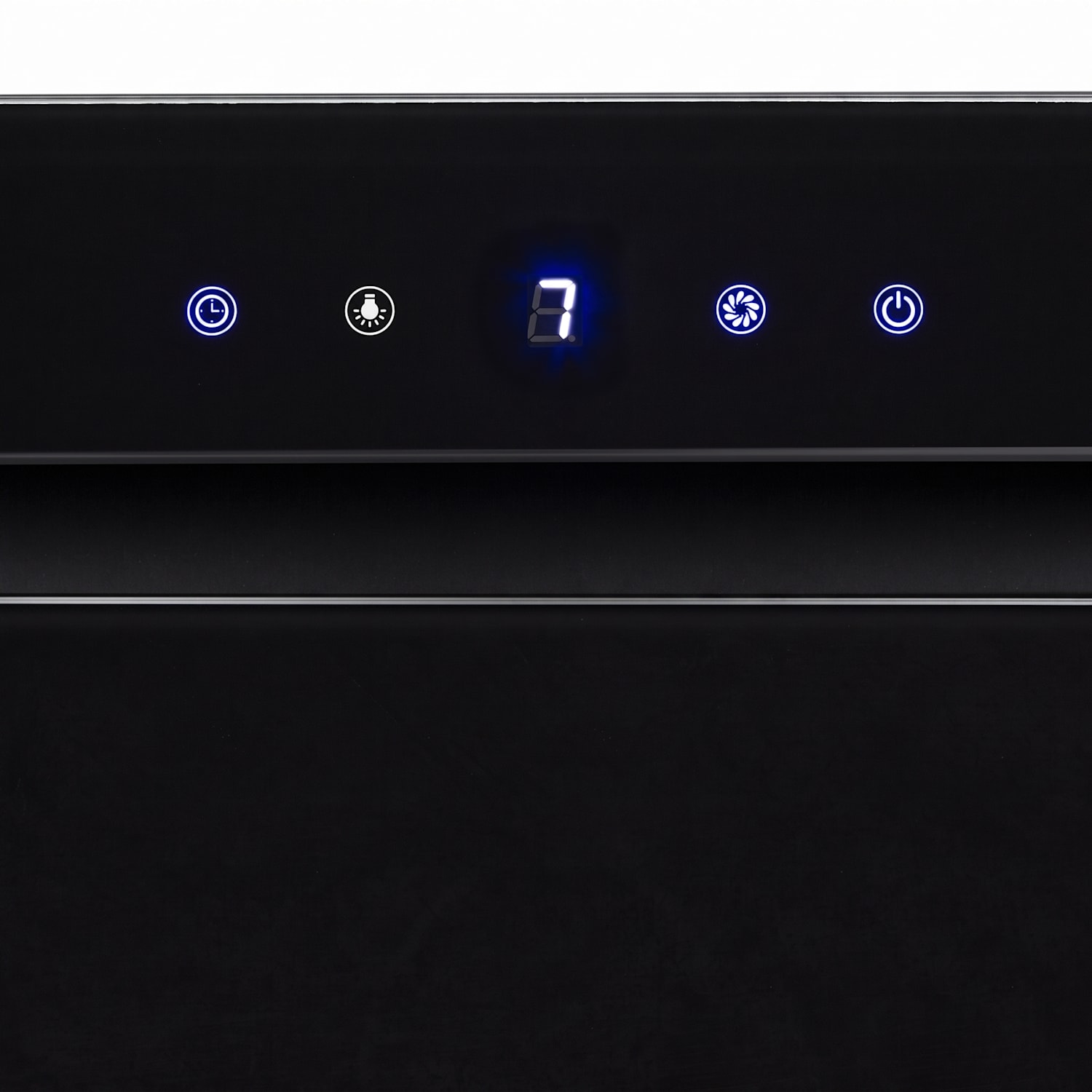 HEKTOR Dunstabzugshaube Beleuchtung Aluminium-Filter Timer 52 cm | ohne Aktivkohle-Filter | Schwarz