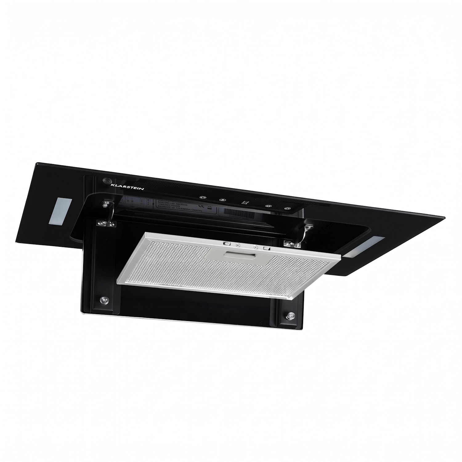 HEKTOR SL Campana extractora iluminación filtro de aluminio timer negro 52 cm | Accesorio sin filtro de carbón activo | Negro