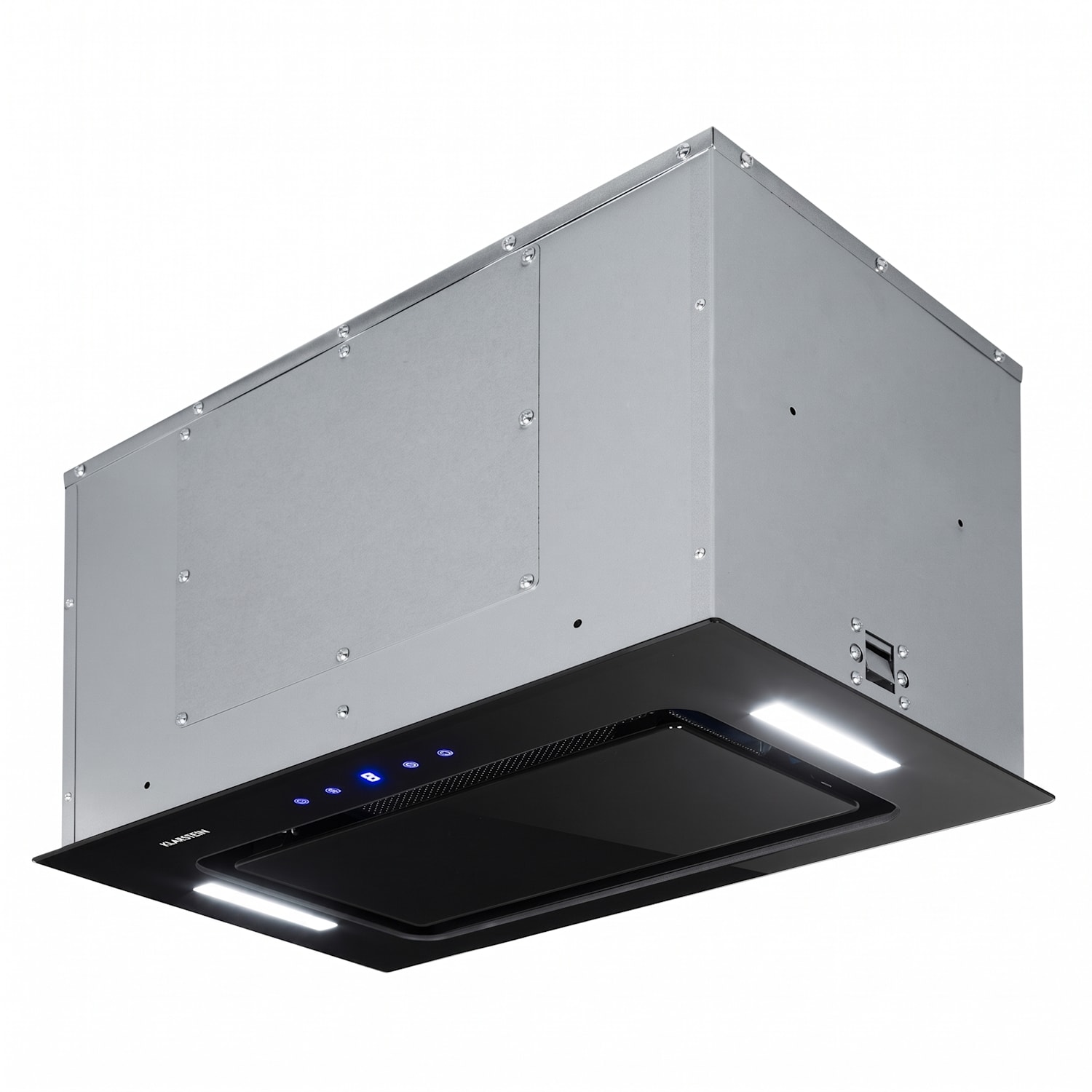 HEKTOR SL Hotte murale aspirante filtre aluminium minuterie - noire 52 cm | sans filtre à charbon actif | Noir