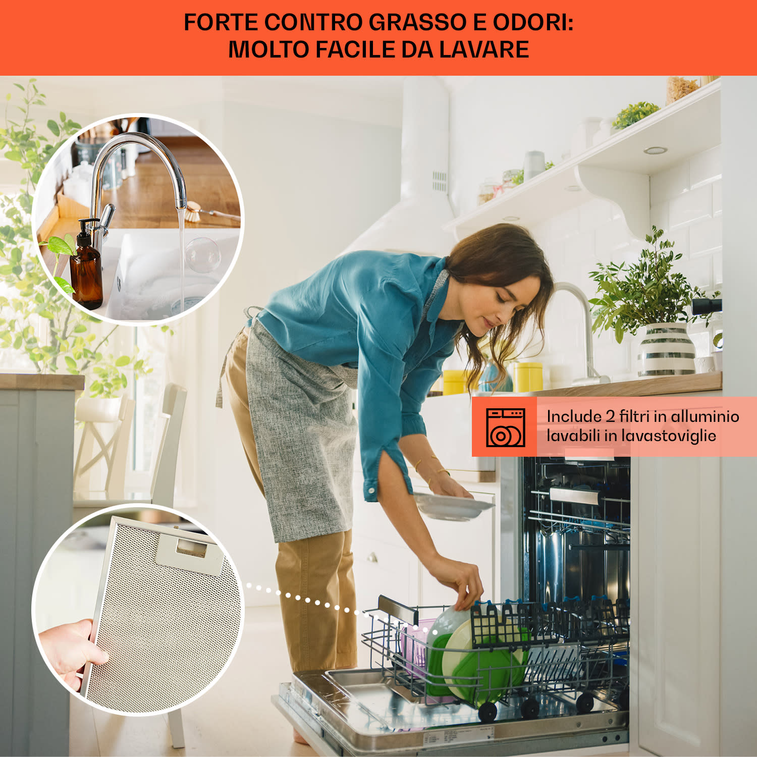 Royal Flush Downdraft Cappa Aspirante 430 m³/h 60 cm 60