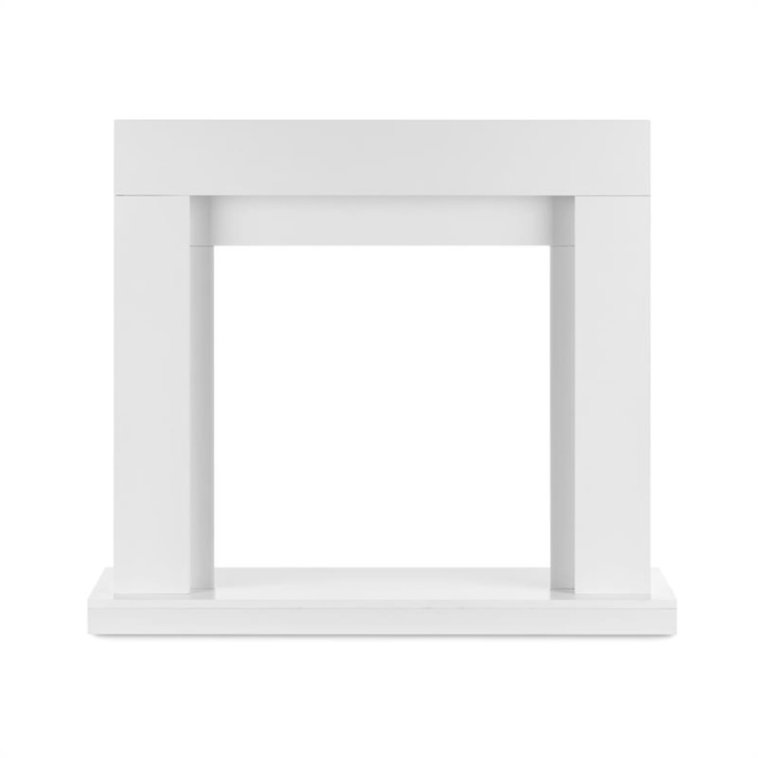 Студио Рамка, конструкция на огнище, рамка, MDF, модерен дизайн, бяло without fireplace inset