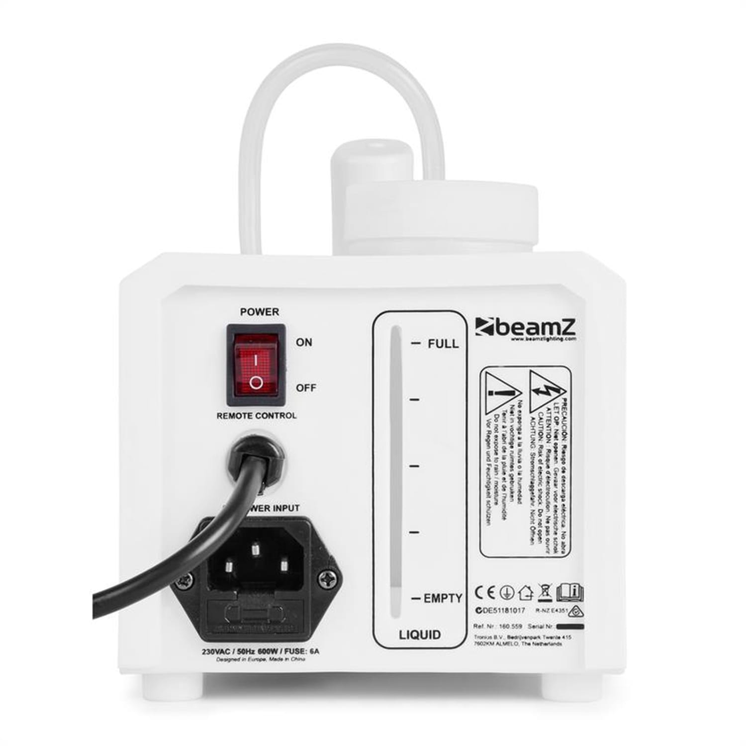 SNOW 600 hógép, 600 W, 0,25 l tartály, 5 m, kábeles távirányító, fehér