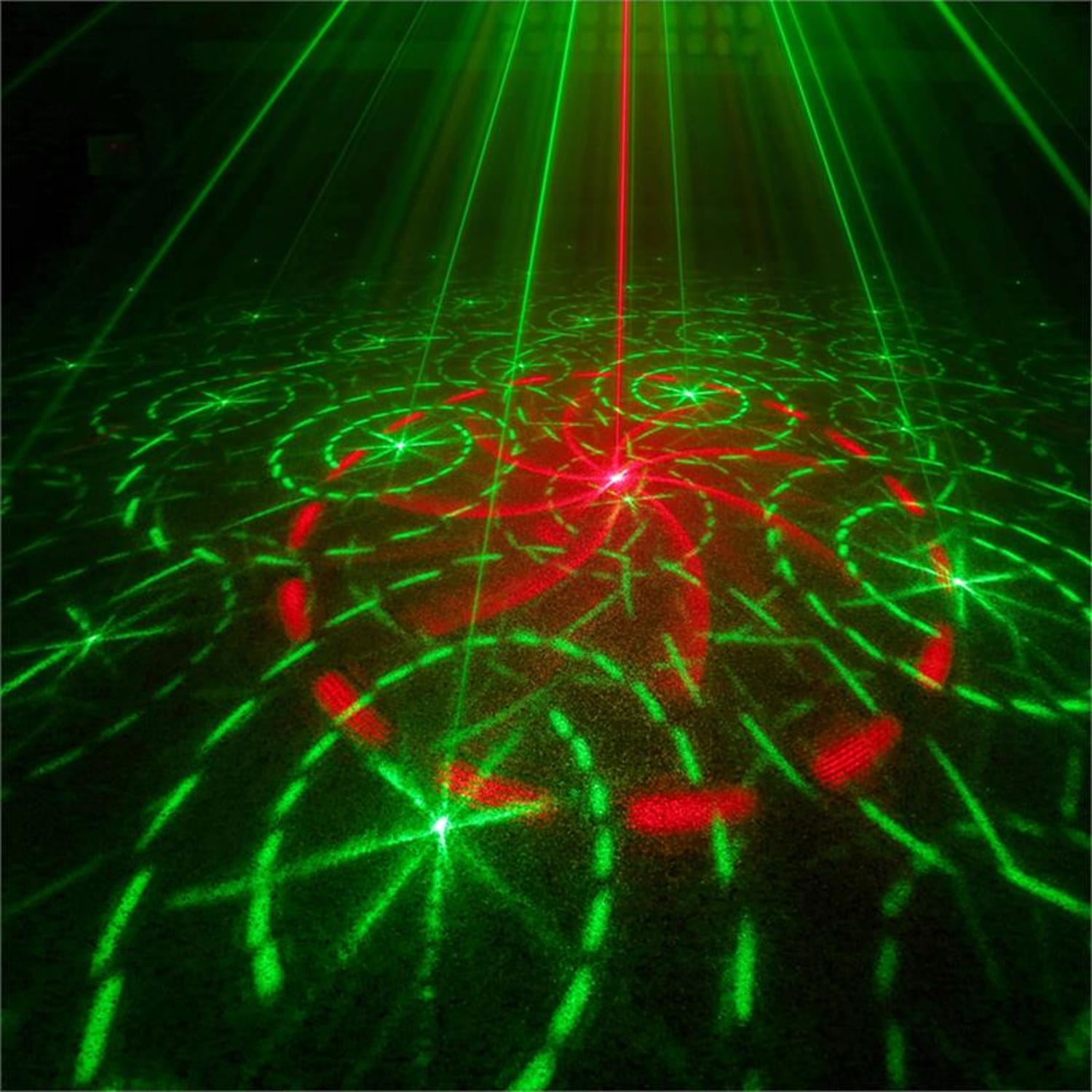 Cupid tuplasäteilylaser 18 W RG 12-Gobo 6-DMX IR-kaukosäädin 