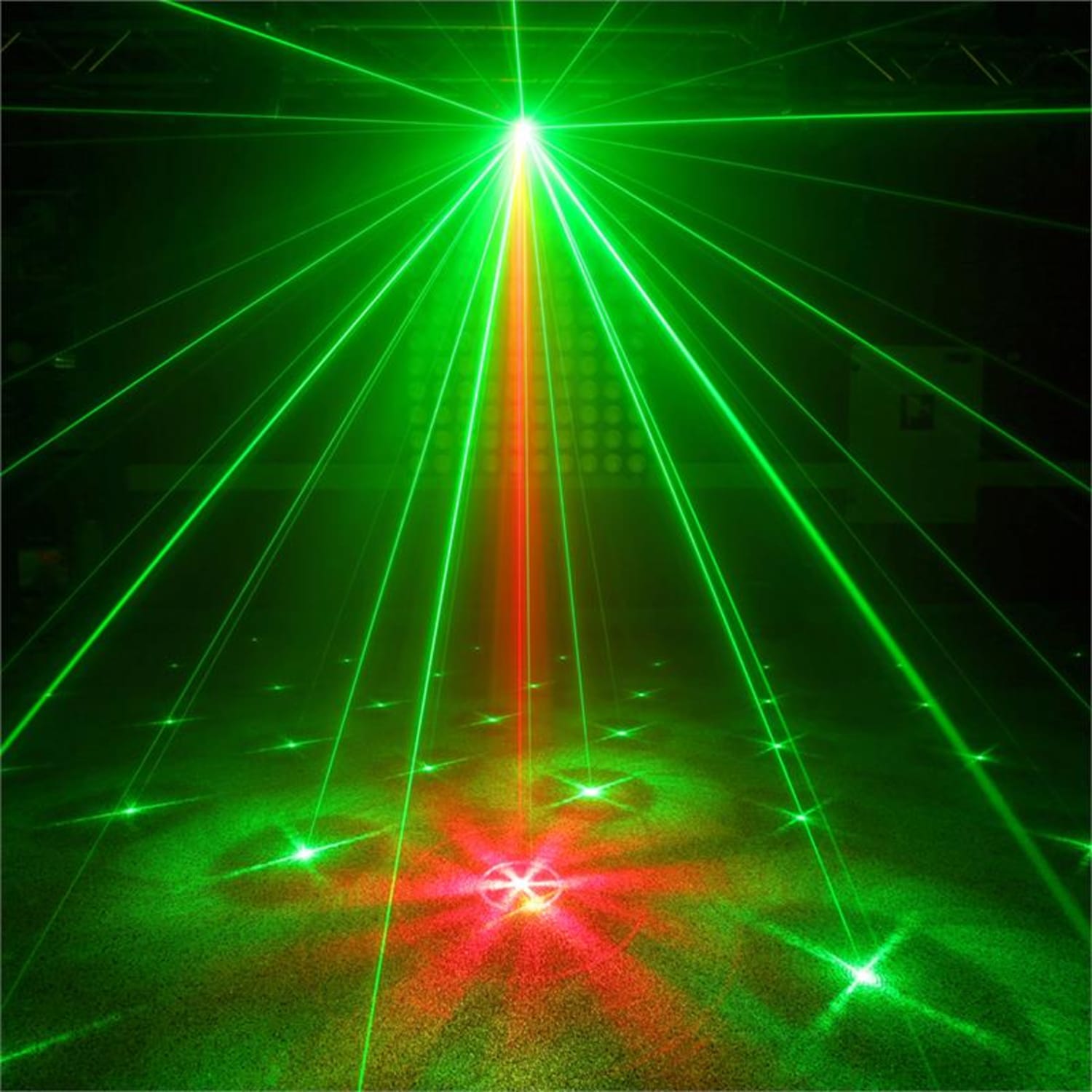 Cupid tuplasäteilylaser 18 W RG 12-Gobo 6-DMX IR-kaukosäädin 