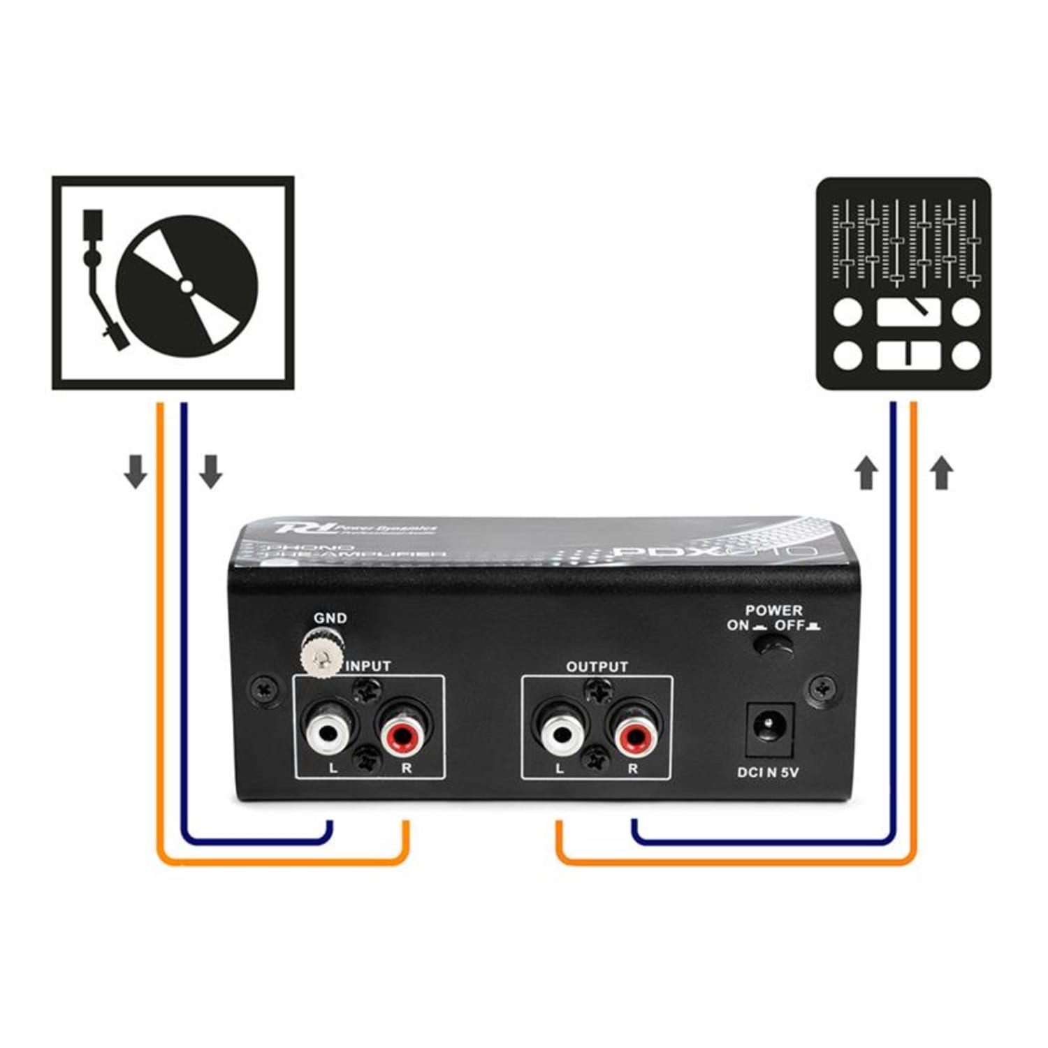 PDX010, phono predzosilňovač, preamplifikátor, phono-line, stereo predzosilňovač