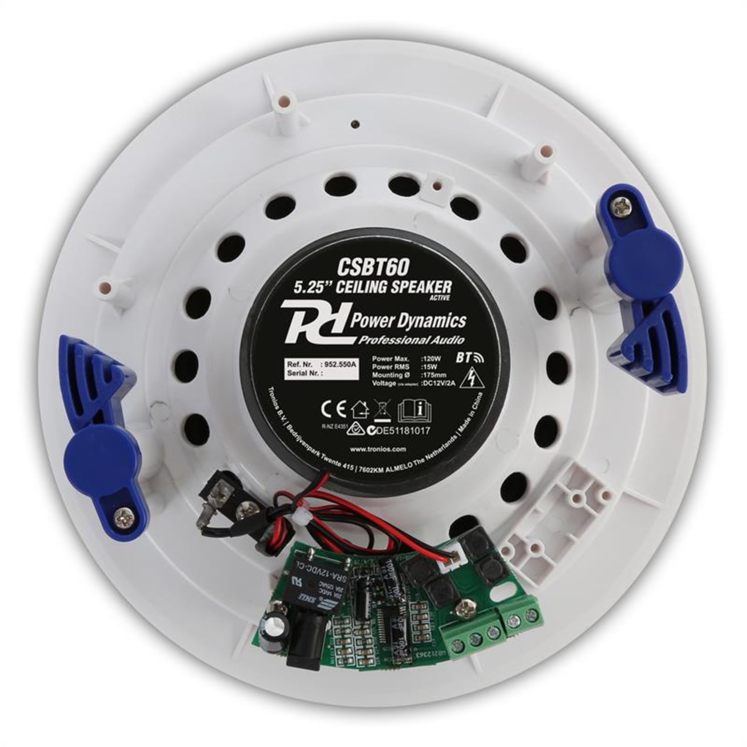 CSBT60 5,25" set van 2 plafondluidsprekers bluetooth - wit 
