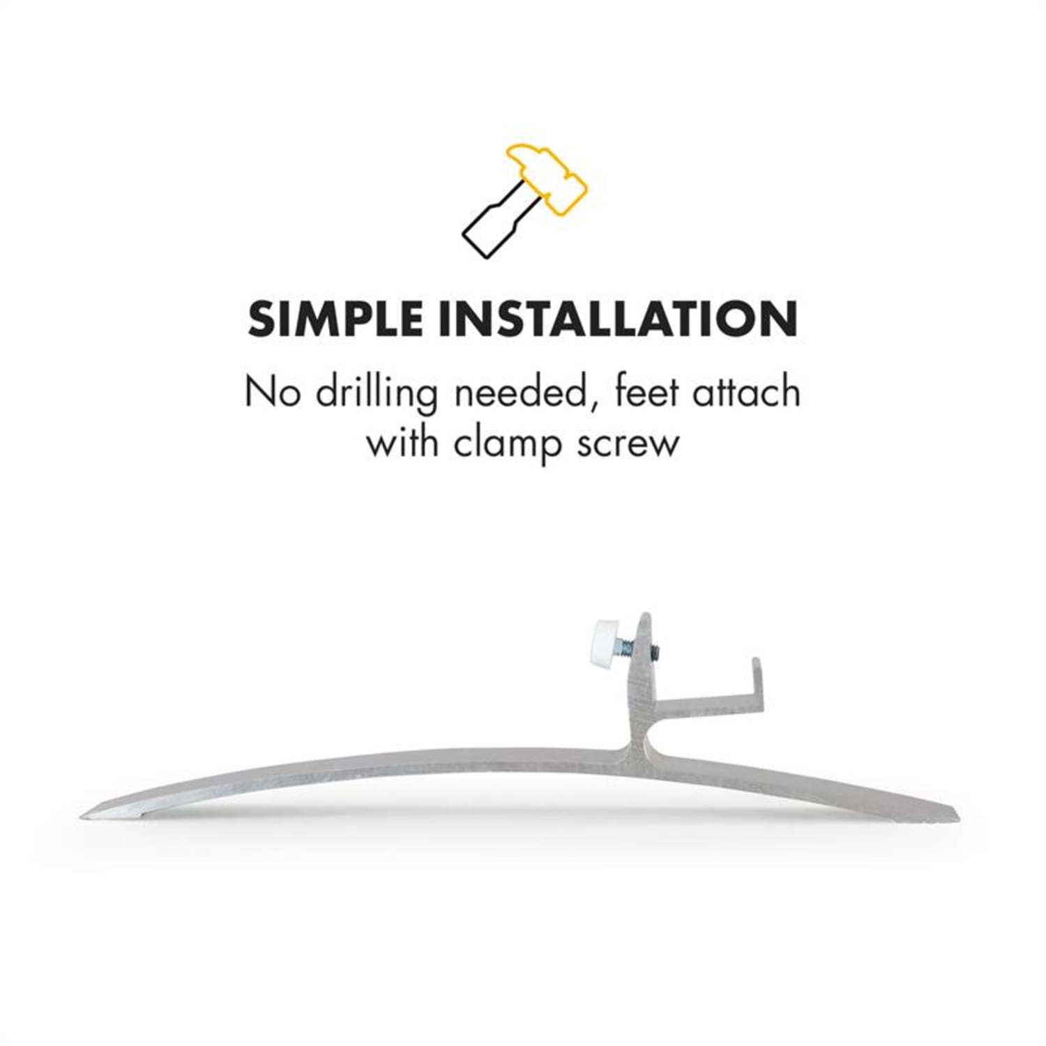 Wonderwall Base, par nogu, dio za grijaće ploče, aluminij 