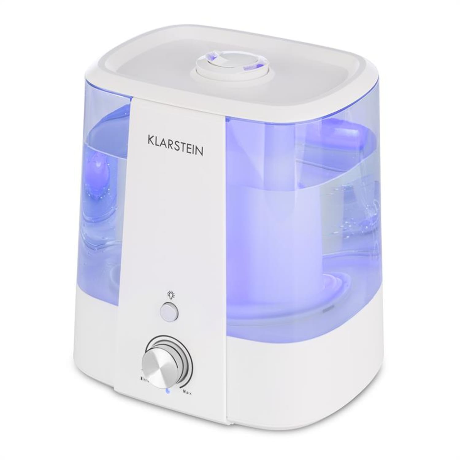 Toledo Humidificador del aire por ultrasonido Difusor de aroma 6l Luz LED blanco Blanco