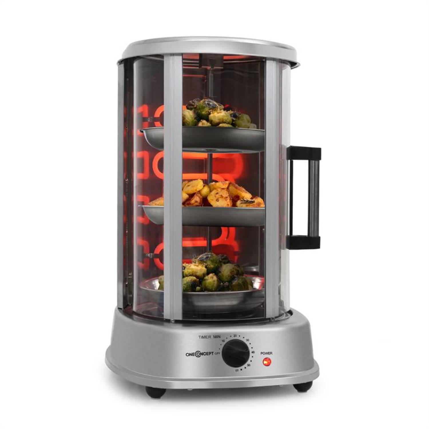 Food Tray grillkosár, 2 darab, tartozék a Kebab Master Pro készülékhez, nemesacél 