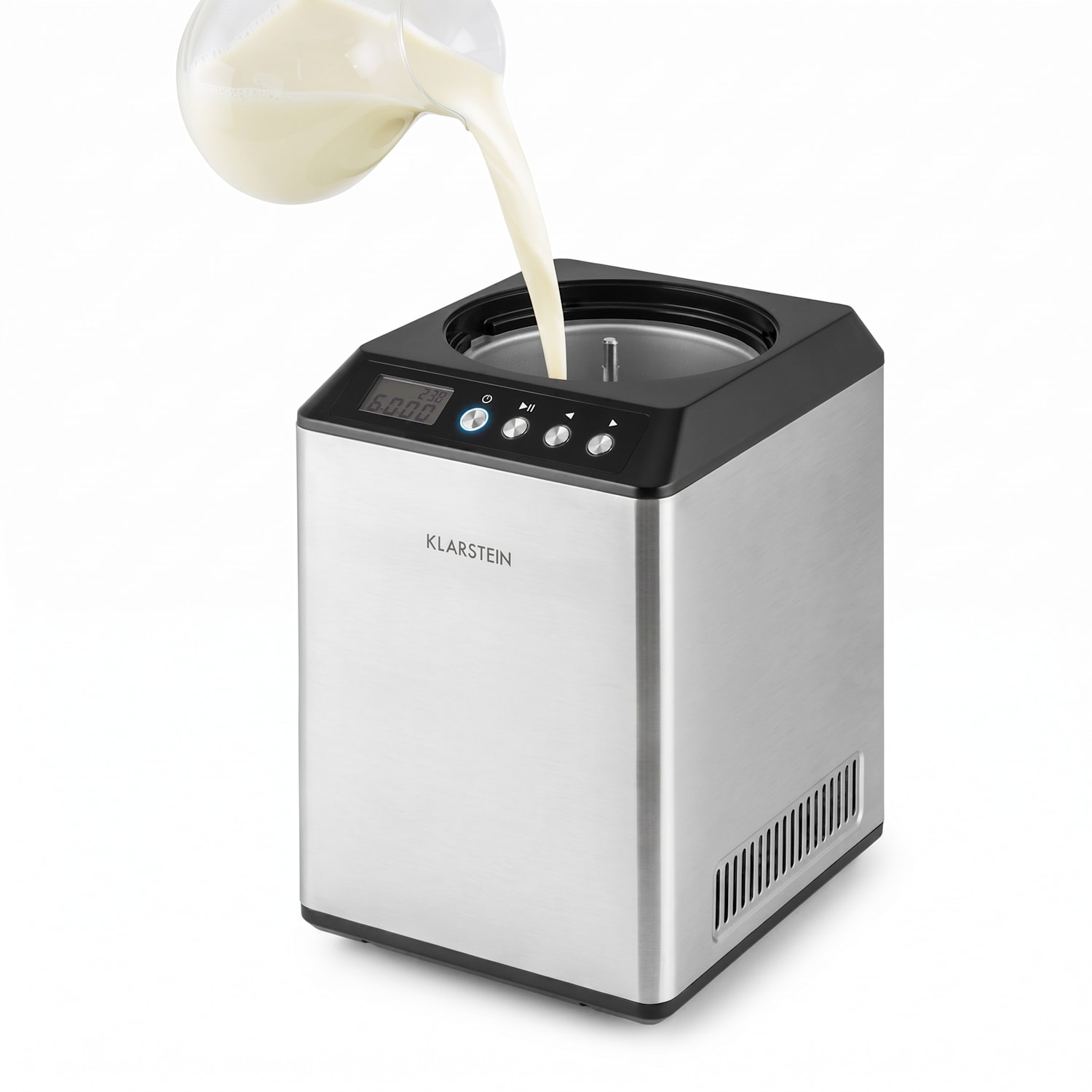 Vanilly Sky Family Icecream Maker Frozen Yoghurt 250W 2.5l Silver 2.5 L | Silver