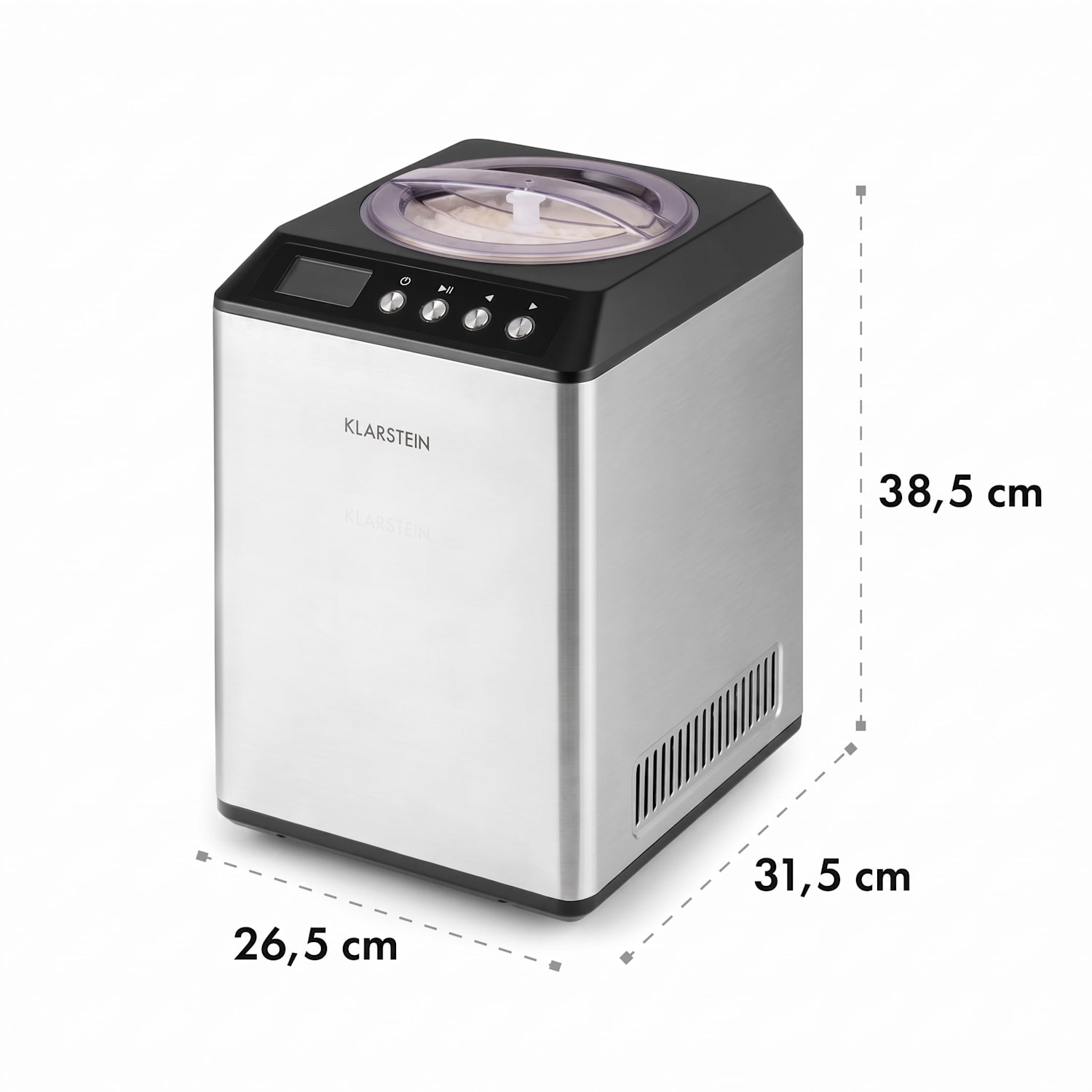 Vanilly Sky Family Icecream Maker Frozen Yoghurt 250W 2.5l Silver 2.5 L | Silver