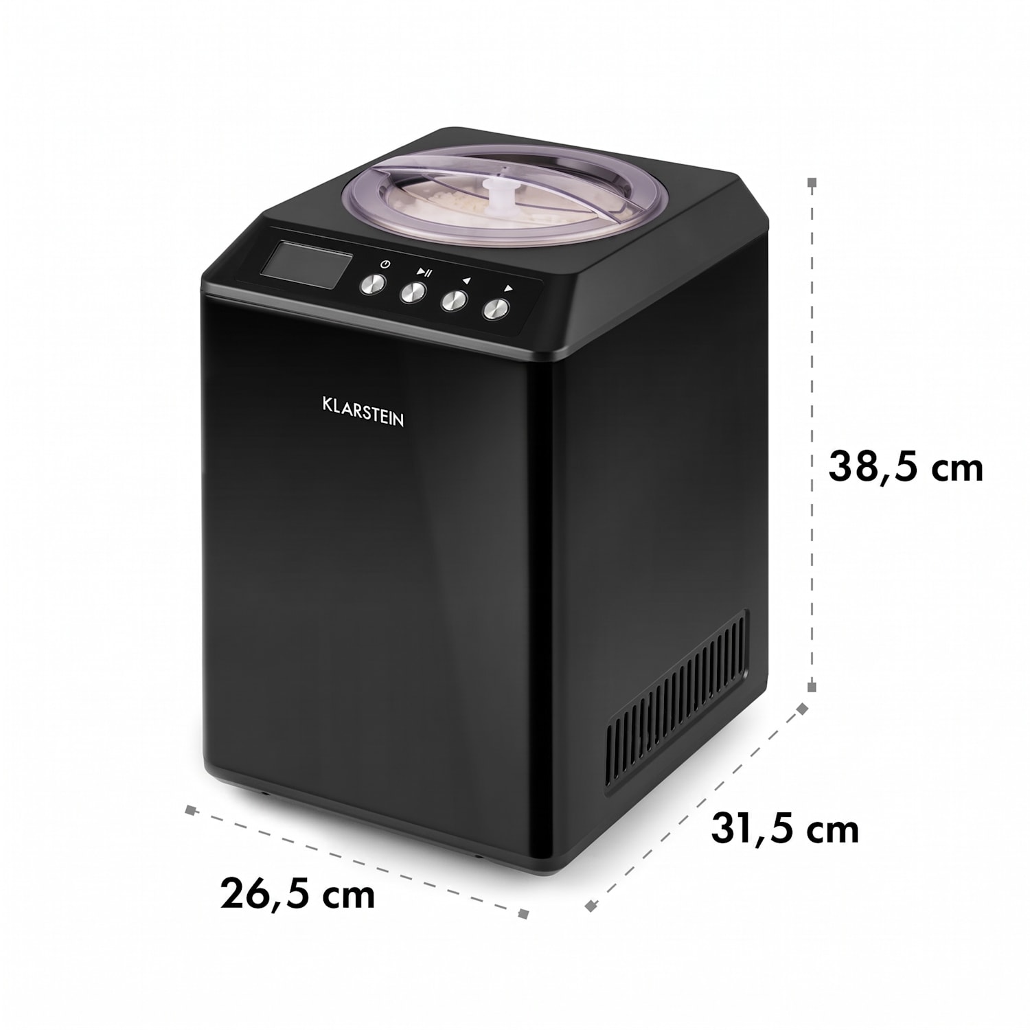 Vanille Sky Family, zmrzlinovač, jogurtovač, 2,5 l, 250 W, černý 2,5 L | Černá