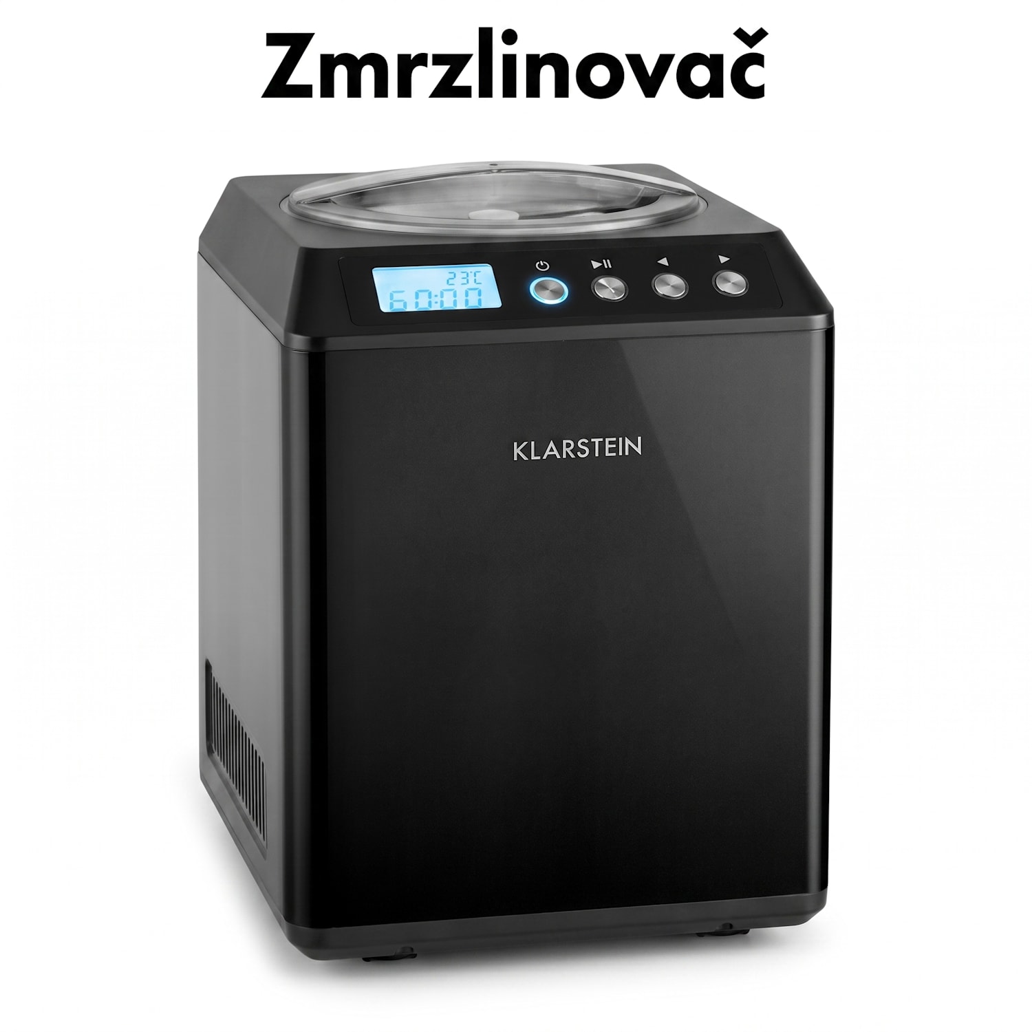Vanilly Sky Family, zmrzlinovač, výrobník zmrzliny a mrazeného jogurtu, 250 W, 2,5 l, čierny 2,5 L | Čierna