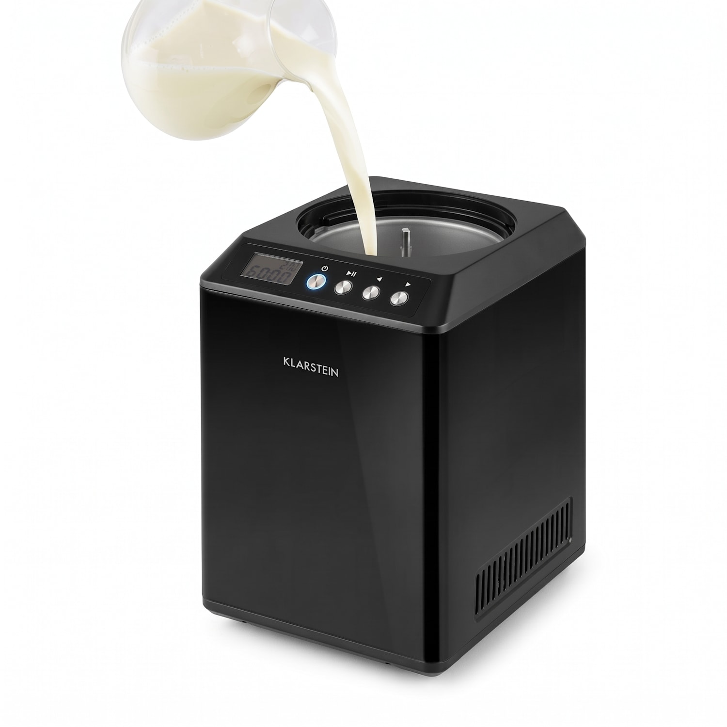 Vanilly Sky Family, zmrzlinovač, výrobník zmrzliny a mrazeného jogurtu, 250 W, 2,5 l, čierny 2,5 L | Čierna