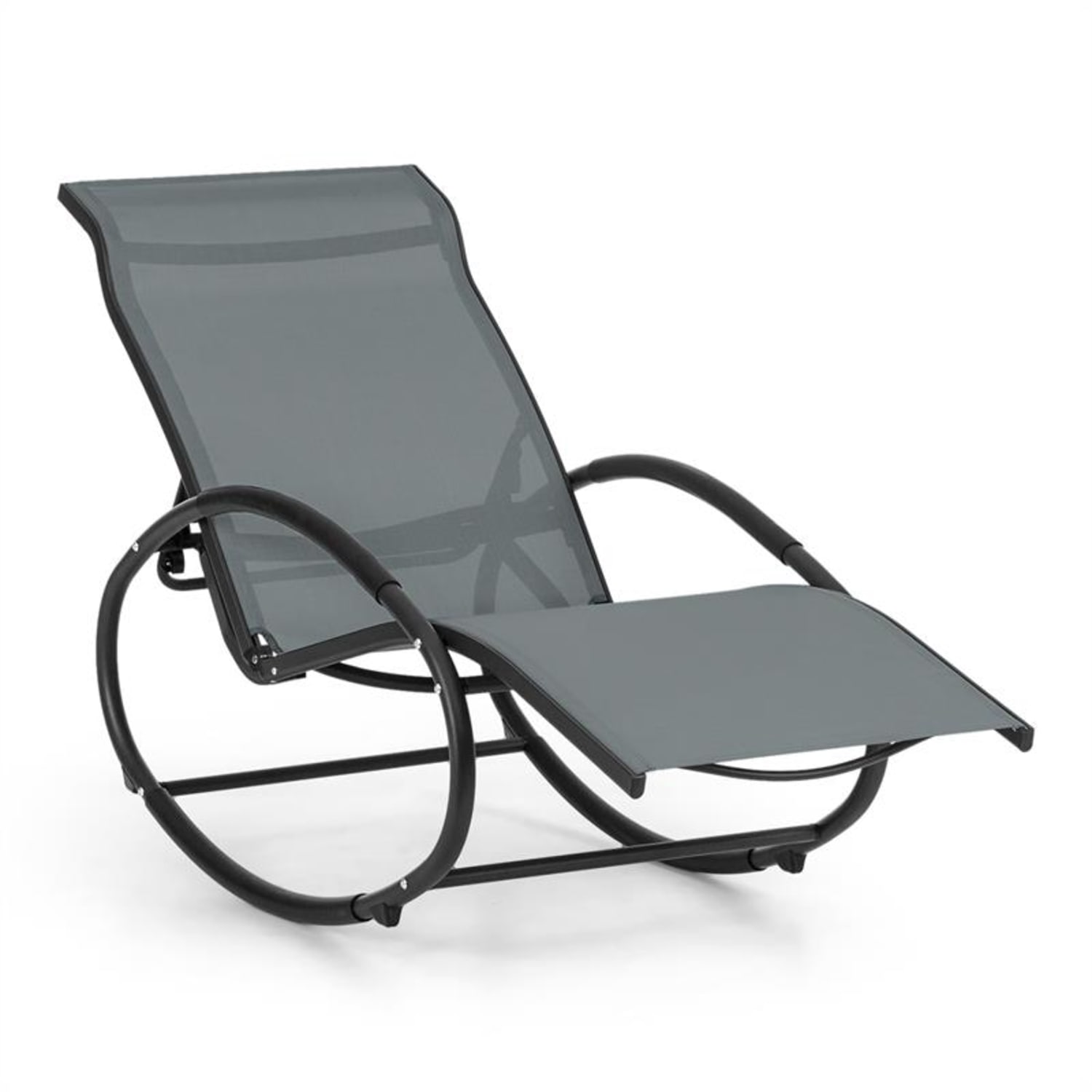 Santorini, fotel bujany, leżak, aluminium, poliester, szary Ciemnoszary