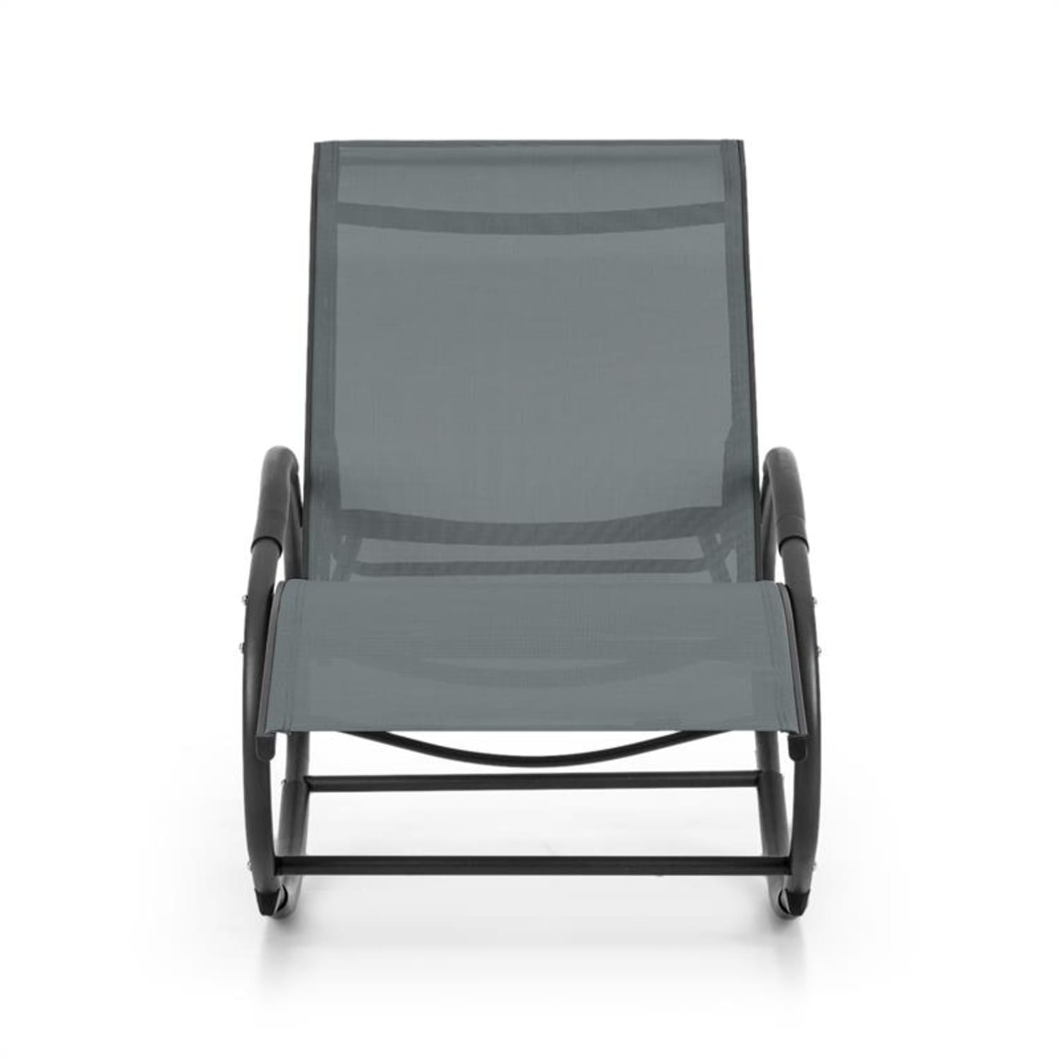 Santorini, fotel bujany, leżak, aluminium, poliester, szary Ciemnoszary