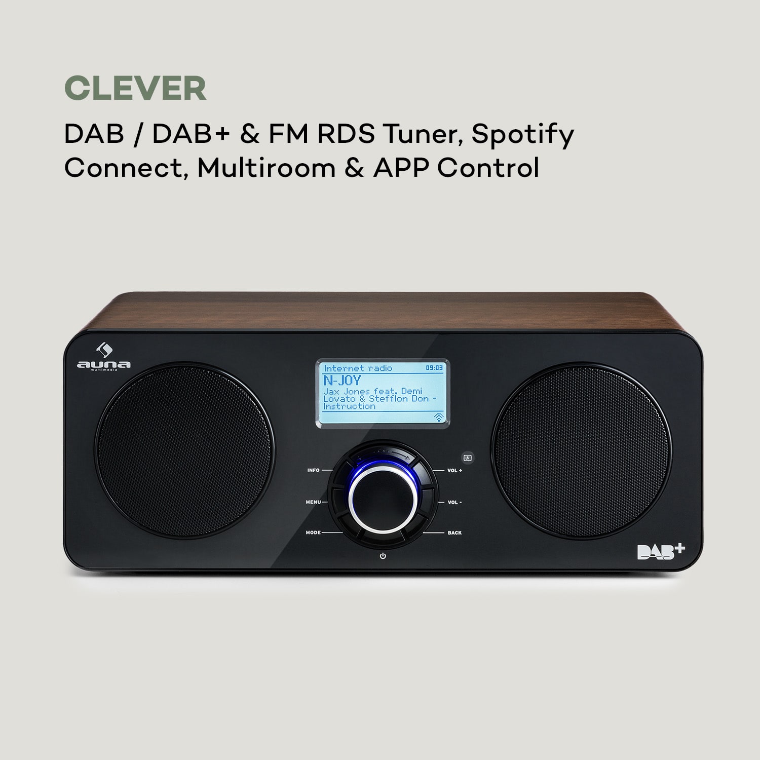Worldwide Stereo internetradio Spotify Connect app control walnoot 