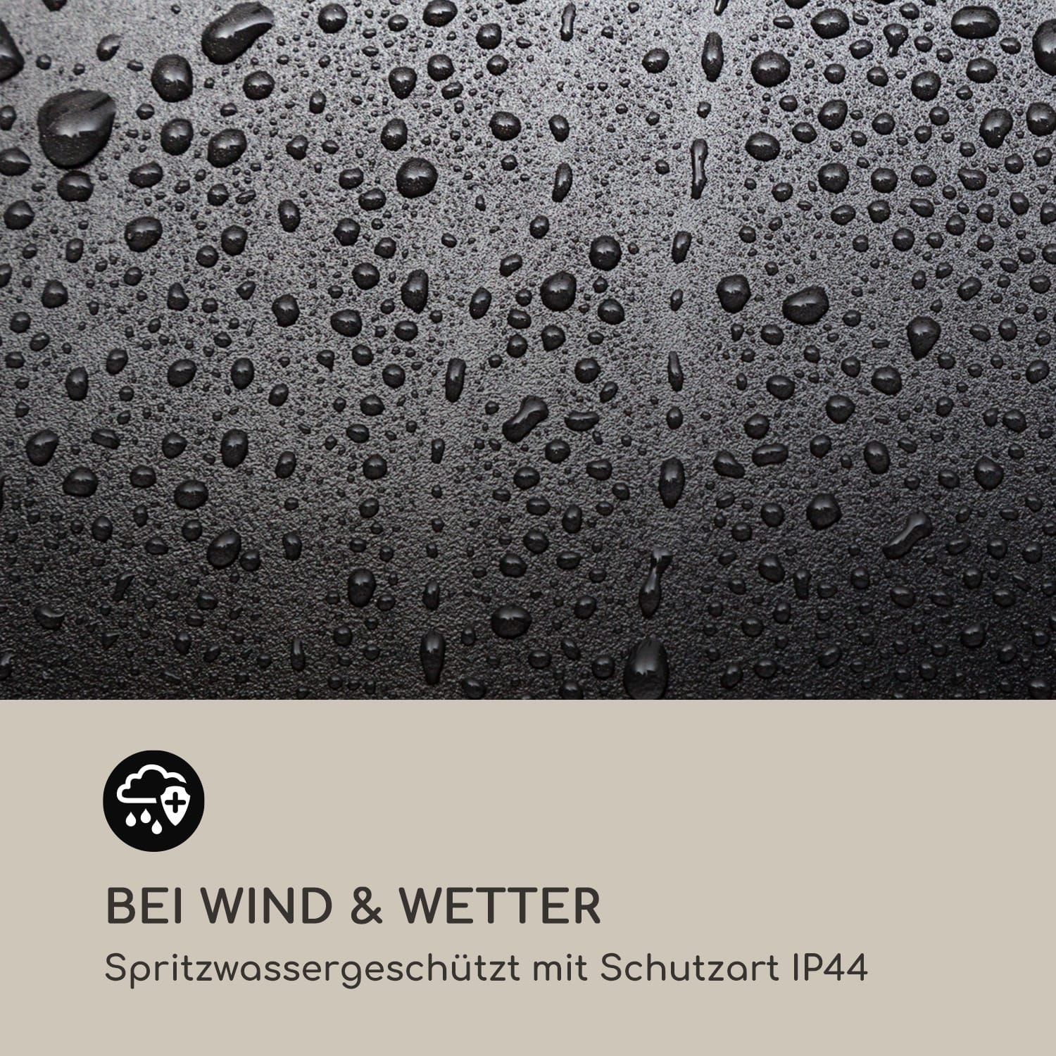 Primal Heat 65 Bistrotisch Karbon-IR-Heizelement 1200W LED 65cm Glas 65 cm