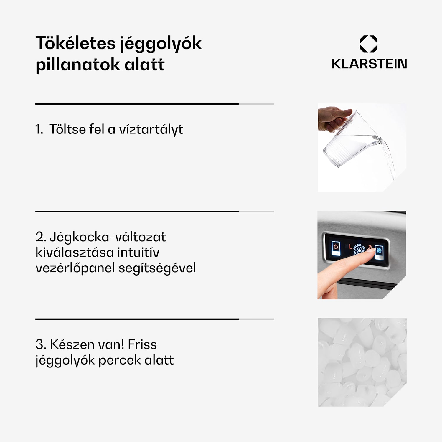 Metropolitan, jégkocka készítő, 12 kg /24 h, digitális kijelző 